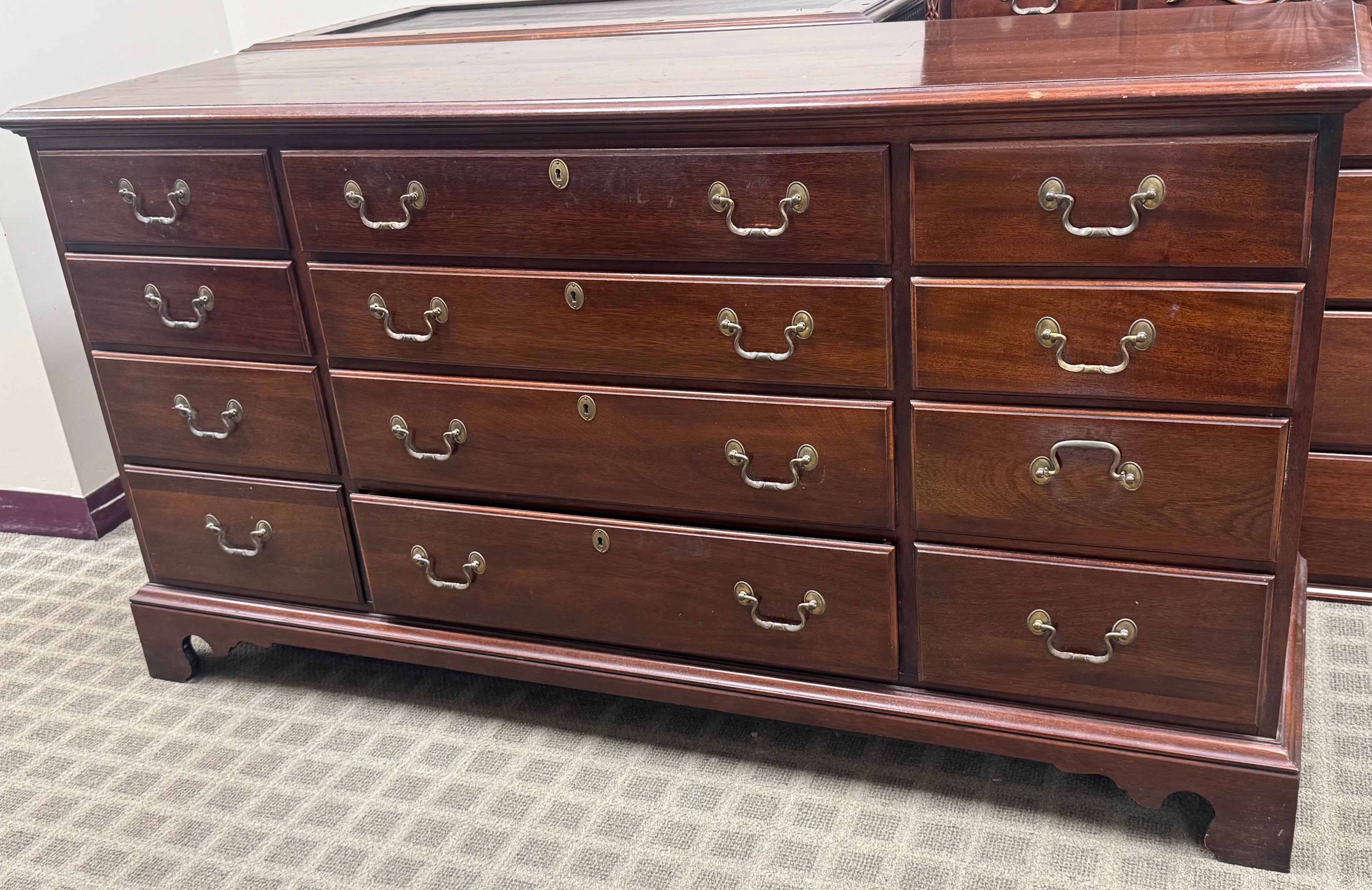 Link-Taylor Mahogany Beaufort Twelve Drawer Dresser