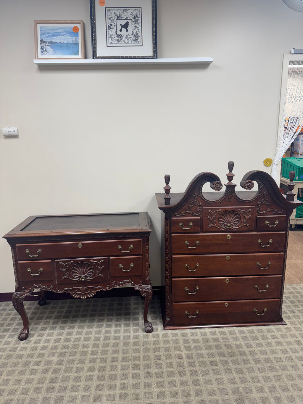 Link-Taylor Mahogany Philadelphia Highboy Dresser