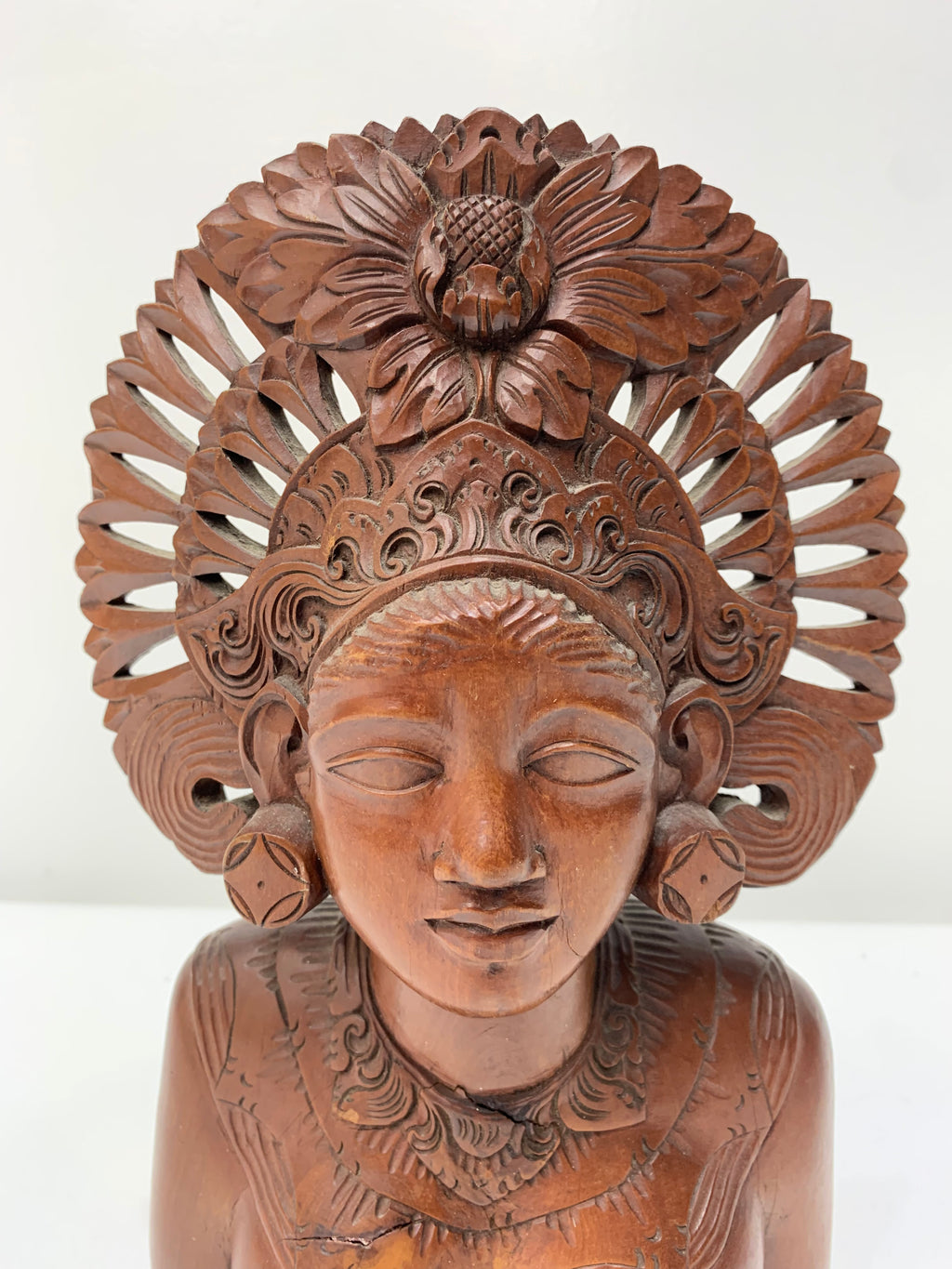 A.A. Fatimah Hand-Carved Wooden Bust
