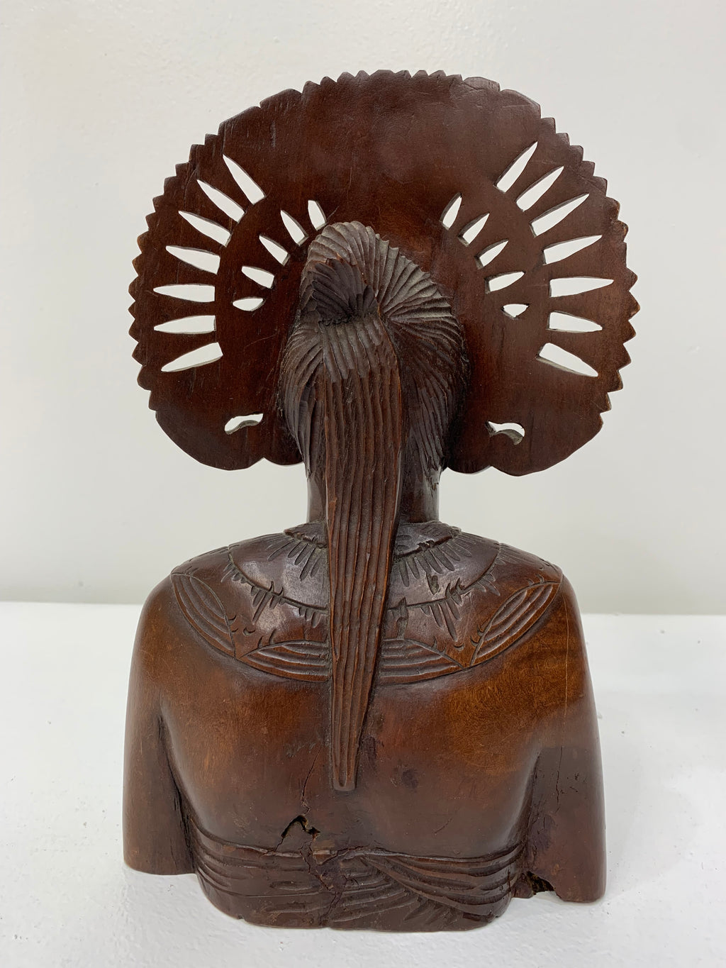 A.A. Fatimah Hand-Carved Wooden Bust