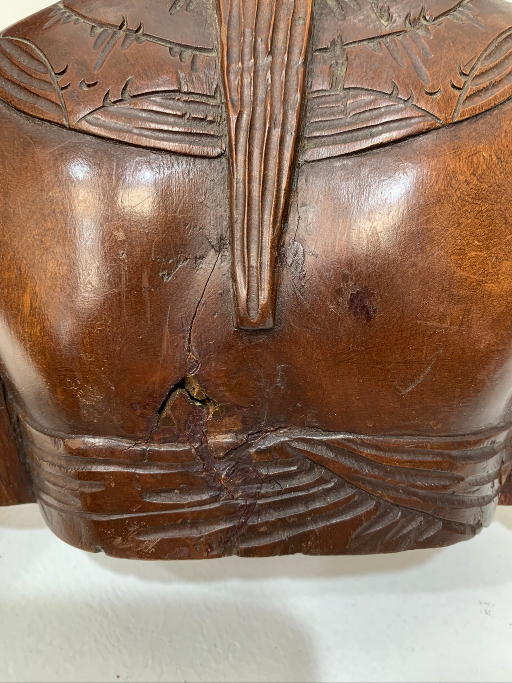 A.A. Fatimah Hand-Carved Wooden Bust