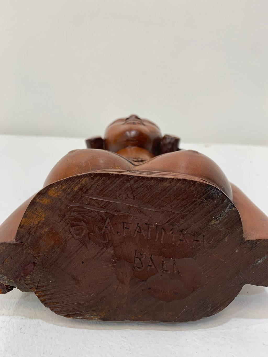 A.A. Fatimah Hand-Carved Wooden Bust