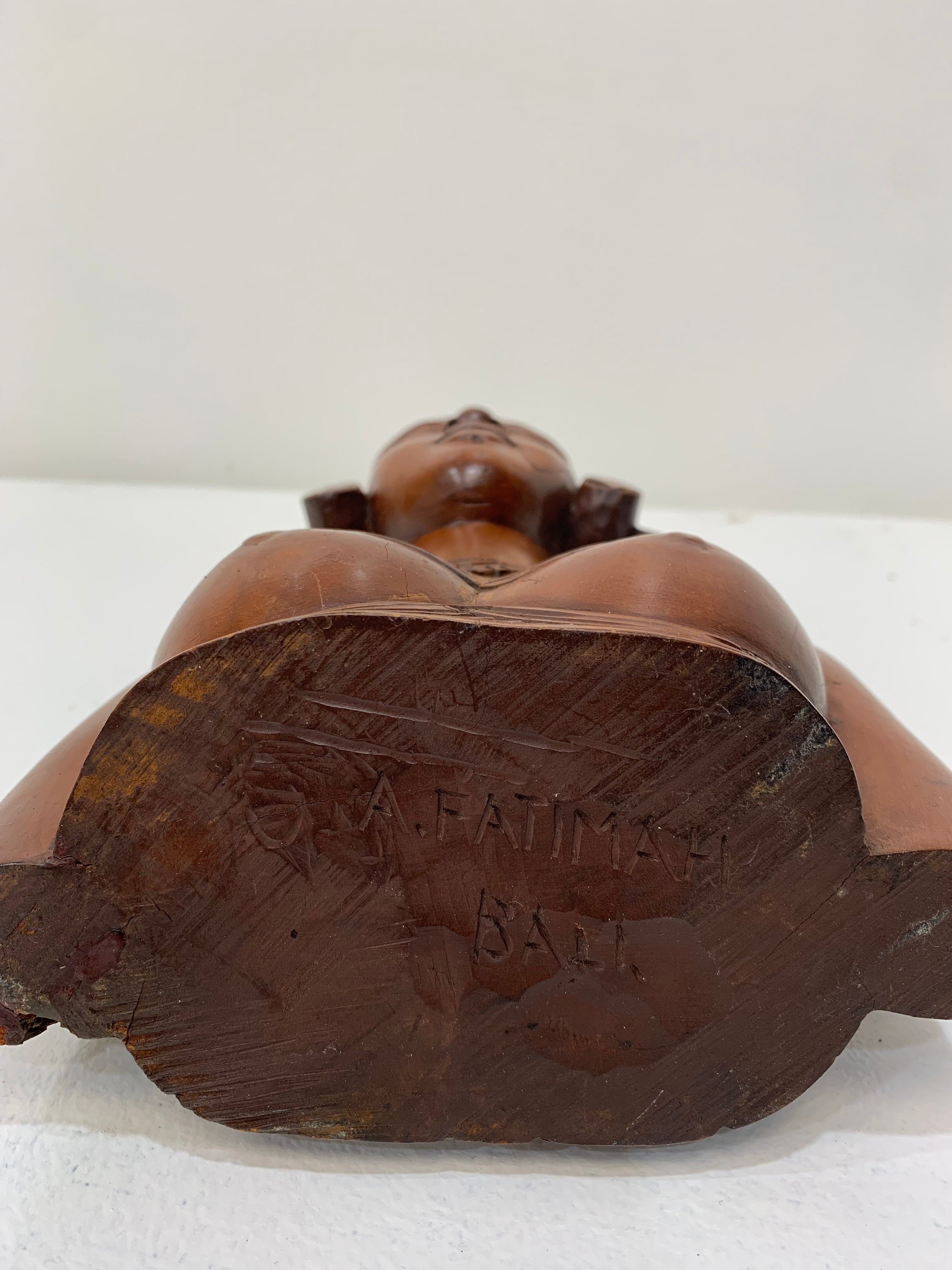 A.A. Fatimah Hand-Carved Wooden Bust