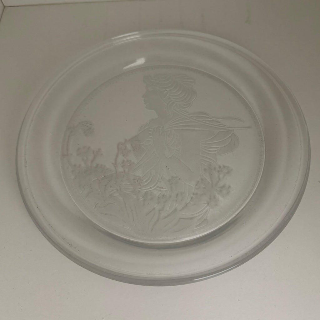 Decorative Crystal Plate - "Heather"
