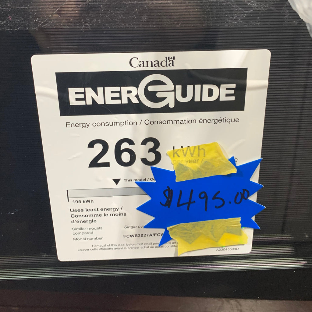 Frigidaire Oven (Model: FCWS3027AS - DA-4404) Dynamite Appliances