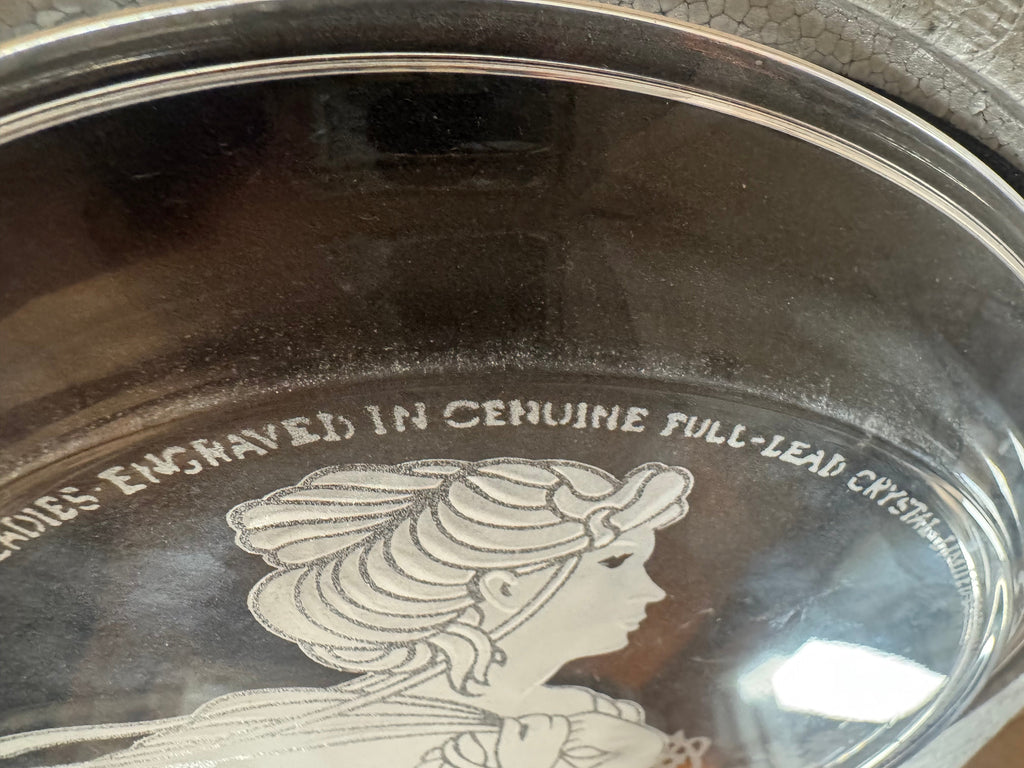 Decorative Crystal Plate - "Heather"