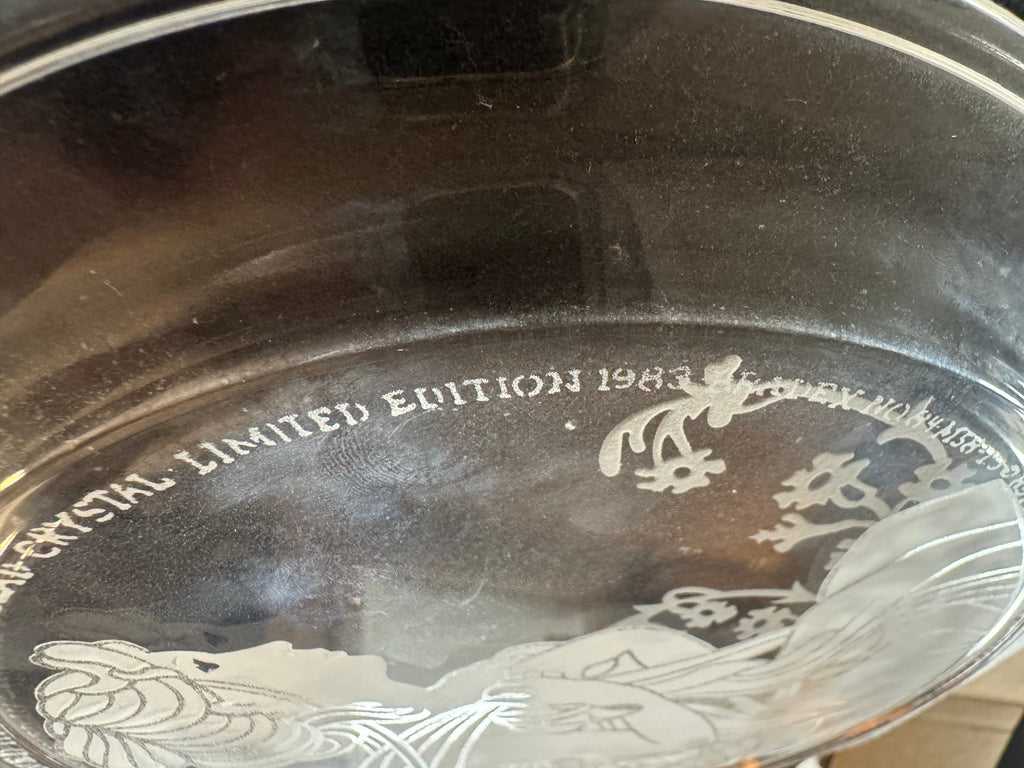 Decorative Crystal Plate - "Heather"