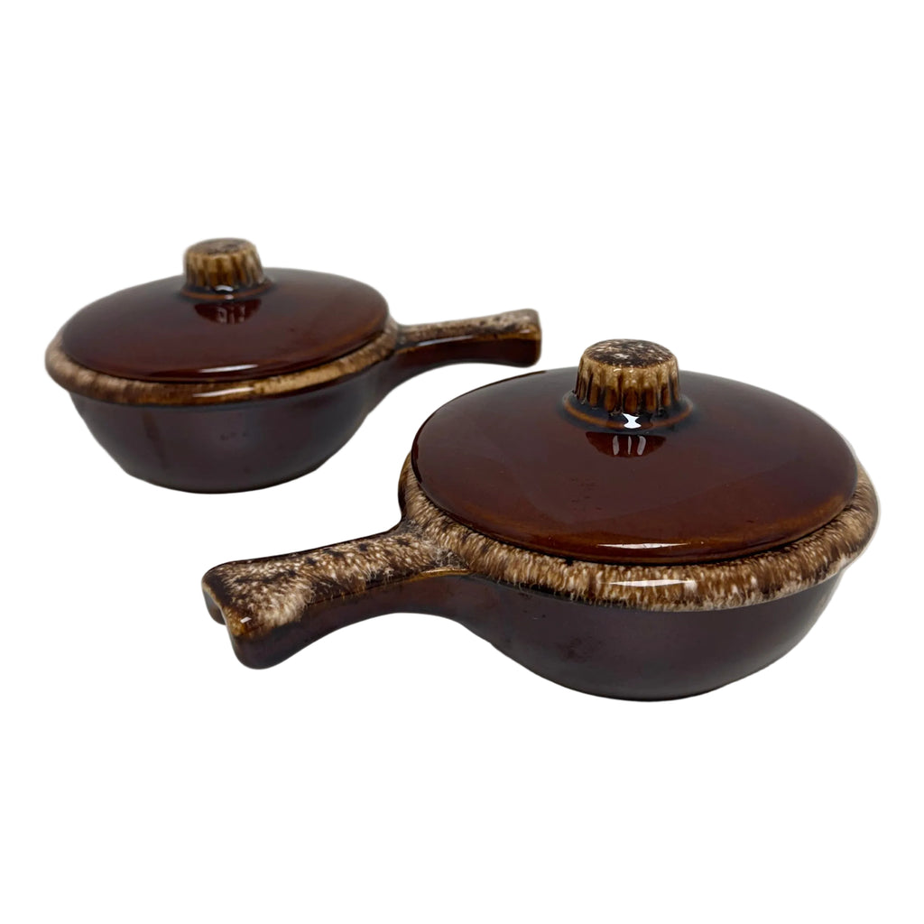Hull Pottery Soup Crock with Handle and Lid - Set of 2