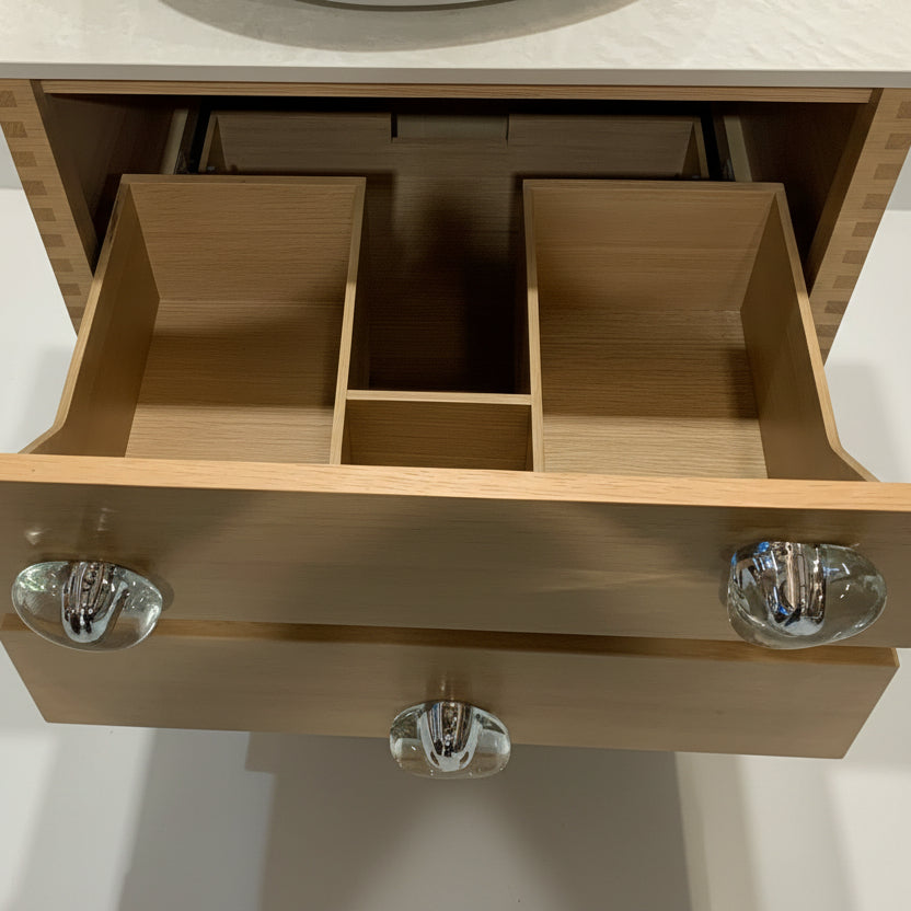 Landshapes Vanity by Daniel Arsham | 30" in Stratified Oak
