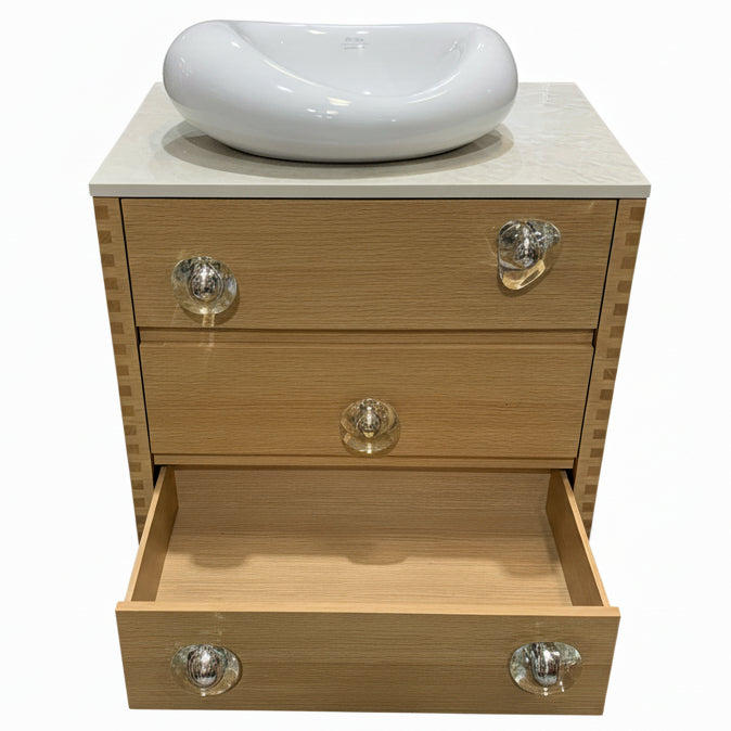 Landshapes Vanity by Daniel Arsham | 30" in Stratified Oak