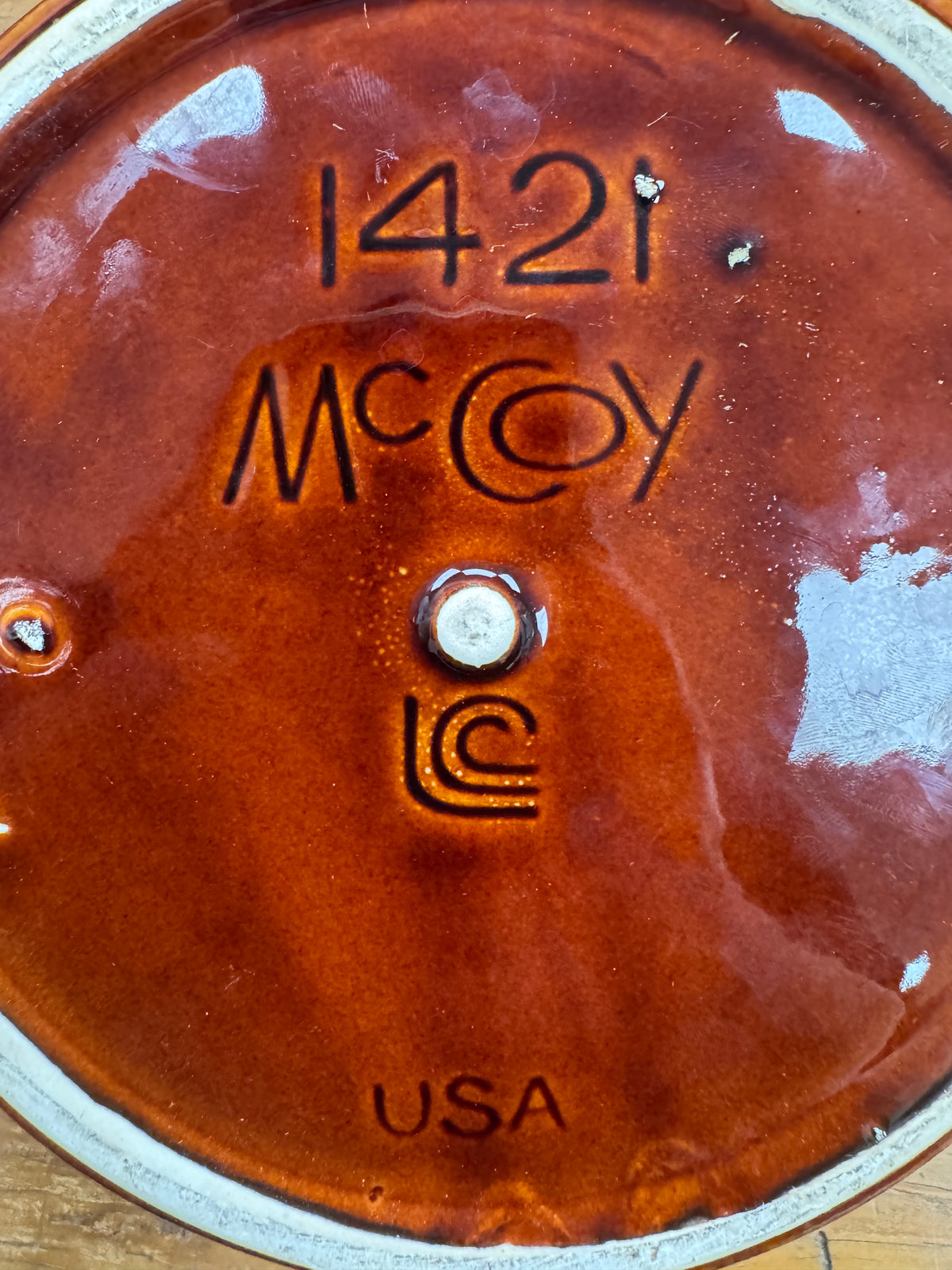 Vintage McCoy Ceramic Bean Pot