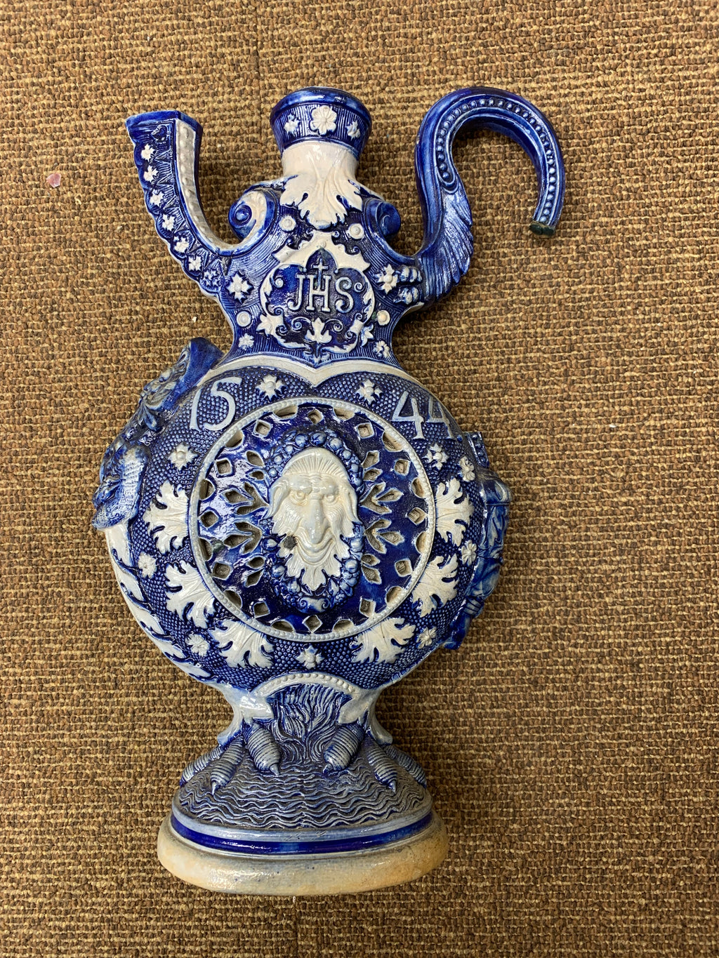 Westerwald Salt-Glazed Stoneware Jug