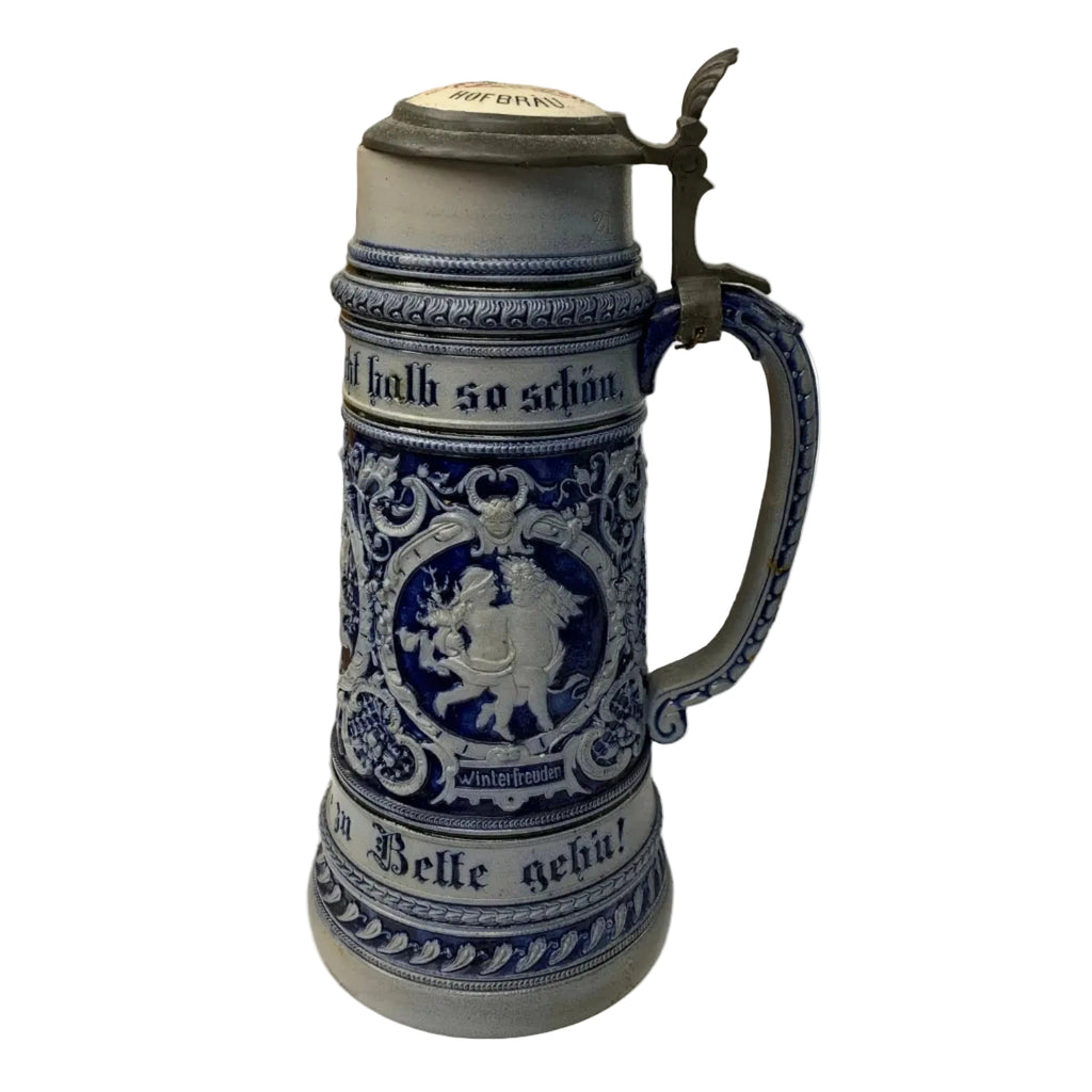 2 Liter German Beer Stein with Lid
