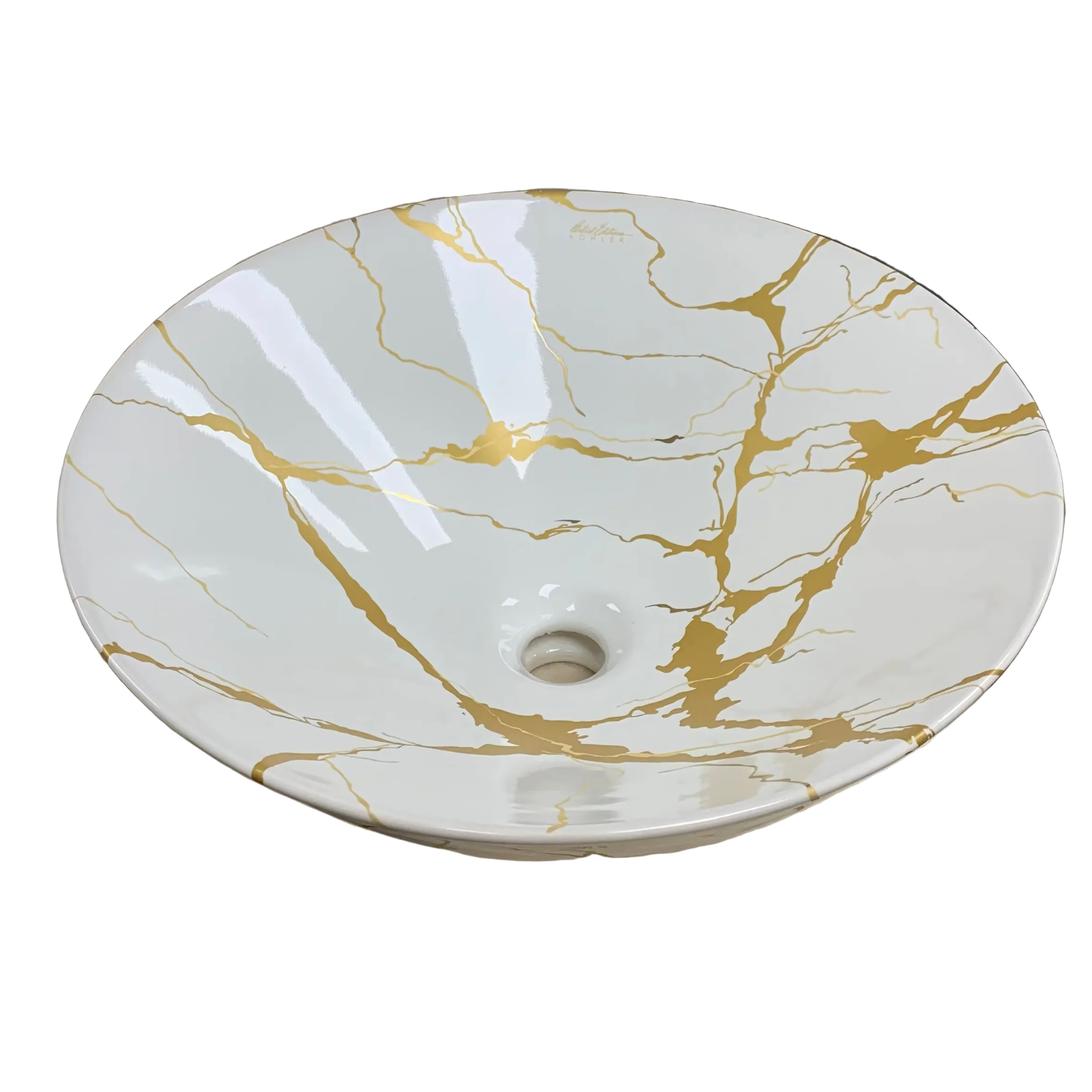 Kohler Artist Editions Aureus Round Bathroom Vessel Sink (K-28039-AUR-O)