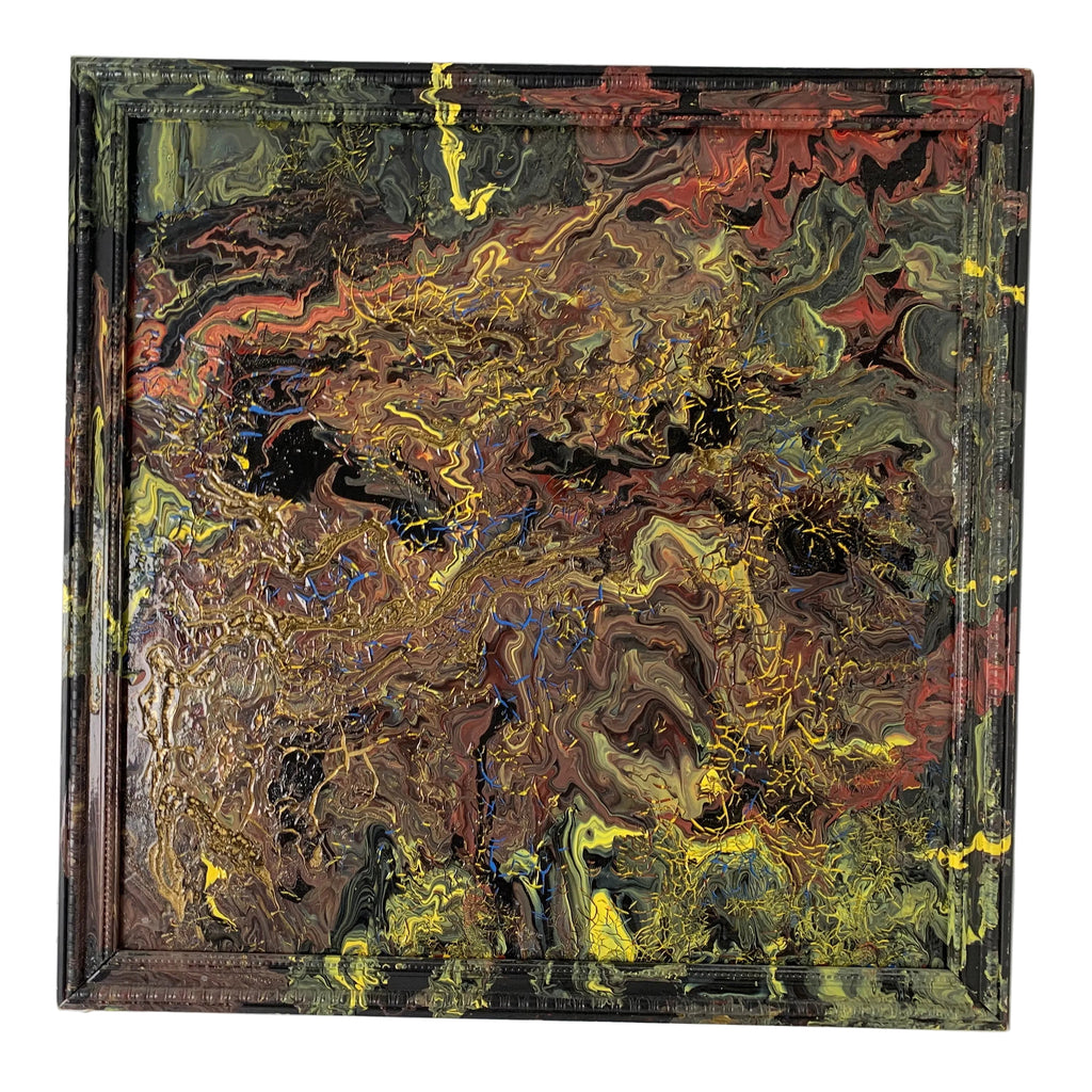 Stan Teich Black Abstract 7 Painting - 2009