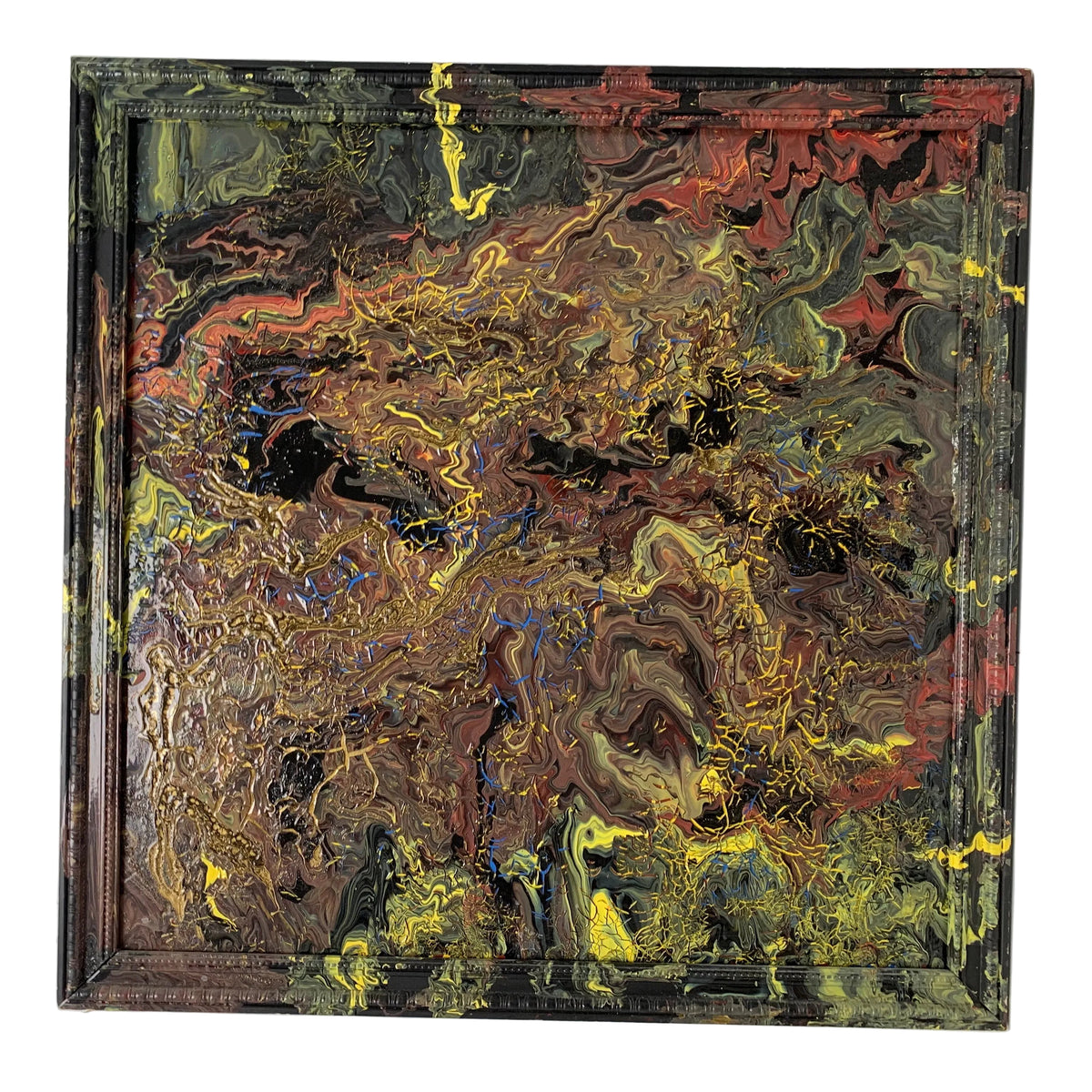 Stan Teich Black Abstract 7 Painting - 2009