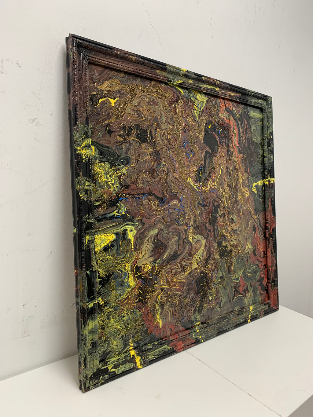 Stan Teich Black Abstract 7 Painting - 2009
