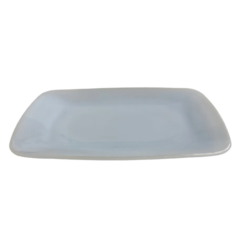 Vintage Anchor Hocking Fire-King "Charm" Azurite Blue Rectangular Serving Platter