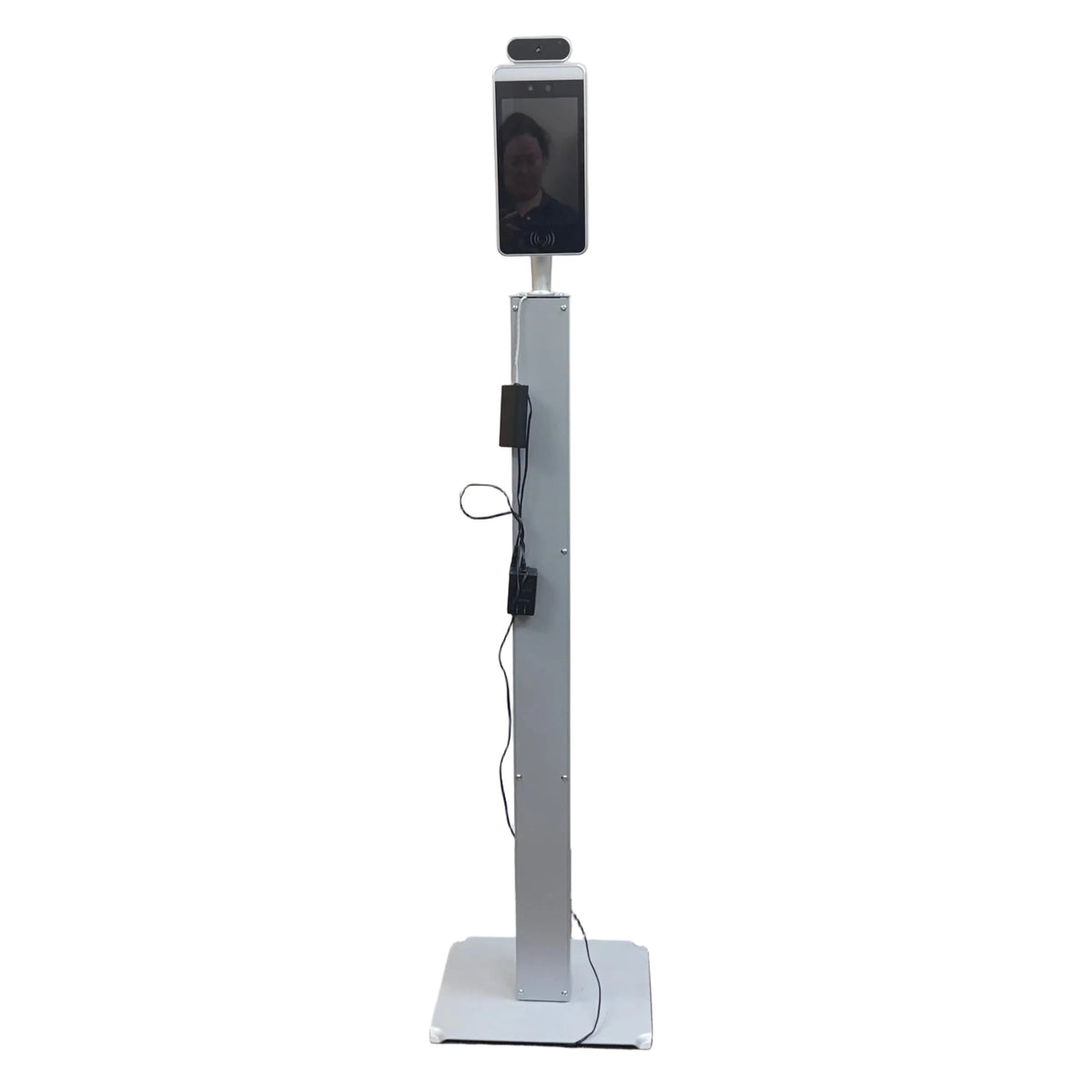 Floor Stand Body Temperature and Facial Recognition Access Control Kiosk
