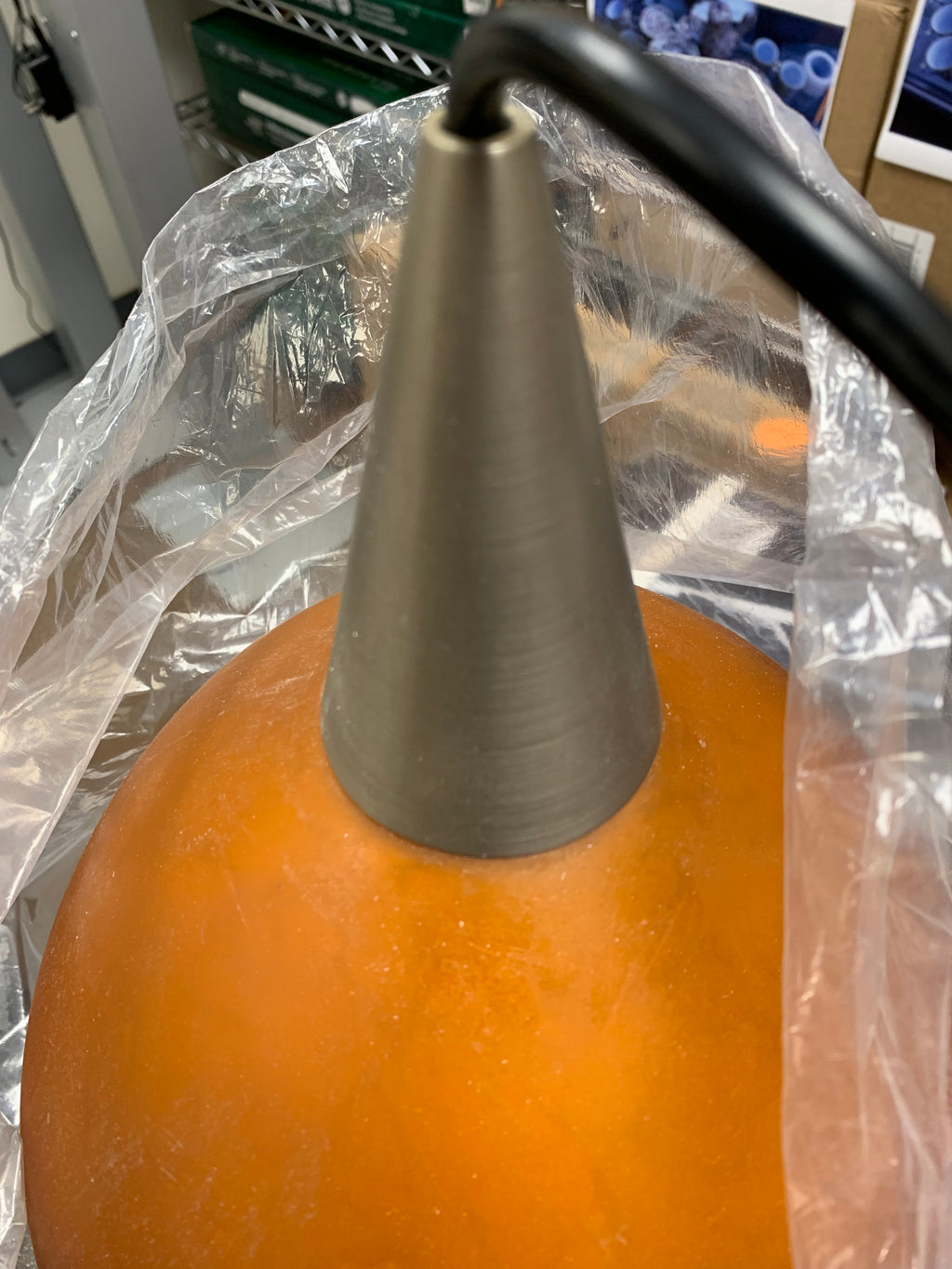 WAC Lighting Dome Lamp - Copper Colored Glass Shade