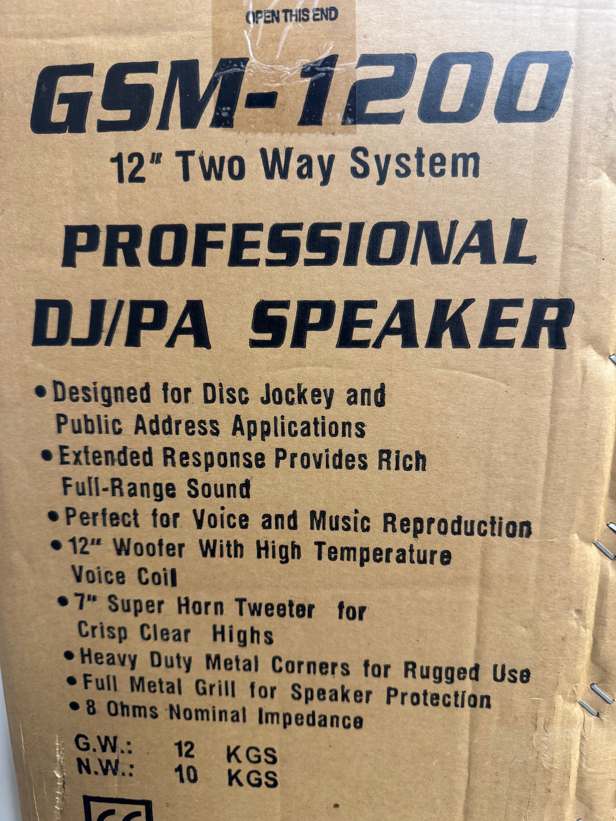 Gemini GMS-1200 12" Two-Way System