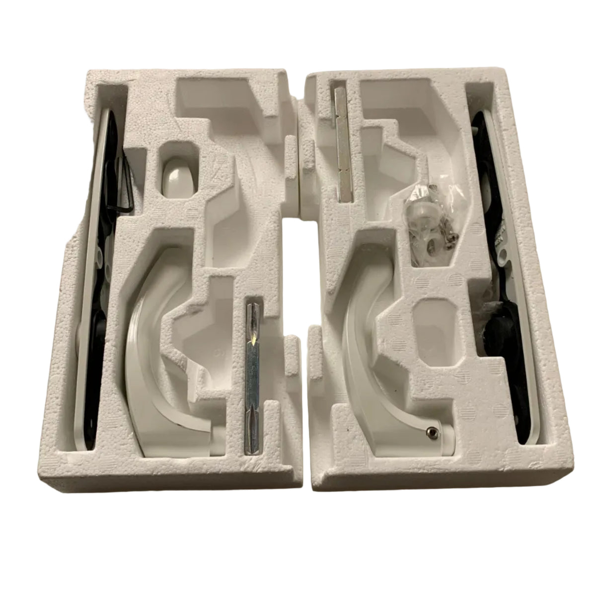 Anderson Tribeca Style Hinged Door Hardware Set - White