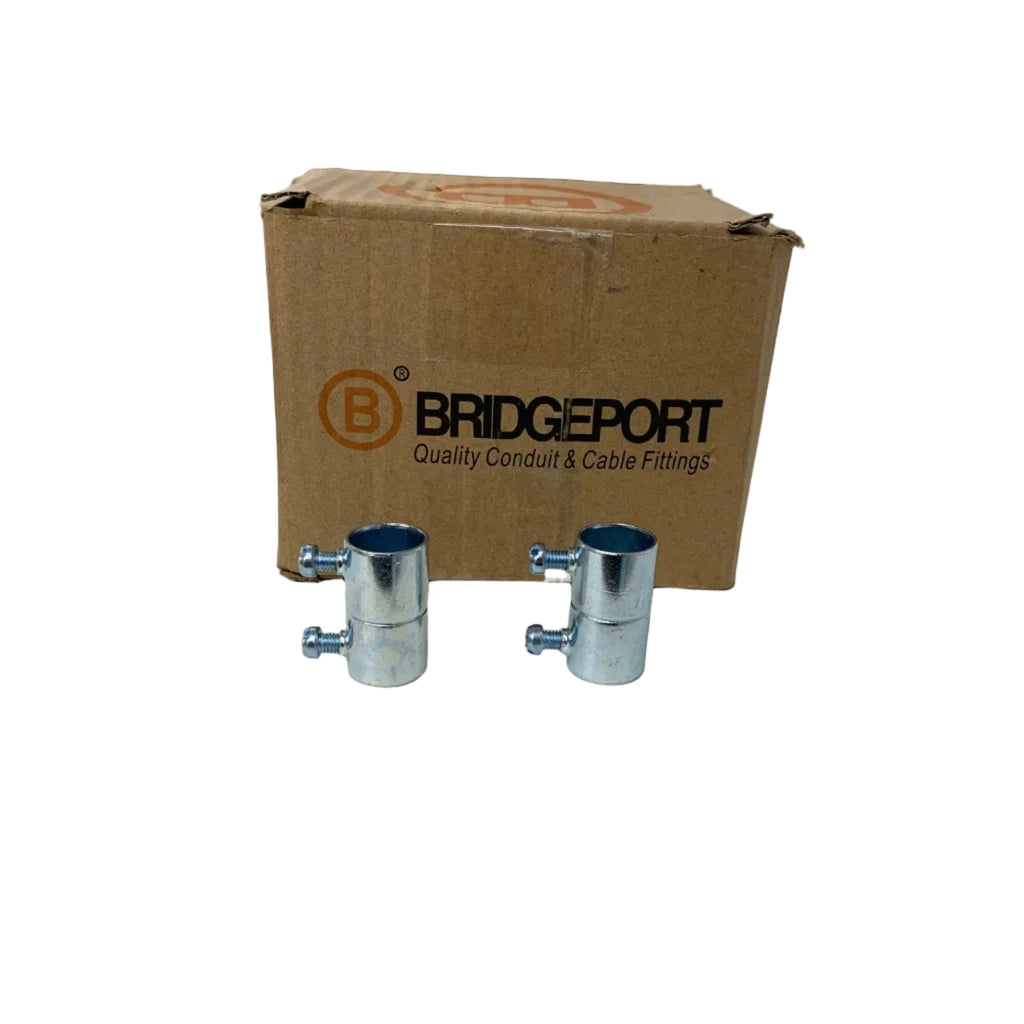 Bridgeport Steel EMT Screw Couplings 1/2" - 42 Count Box
