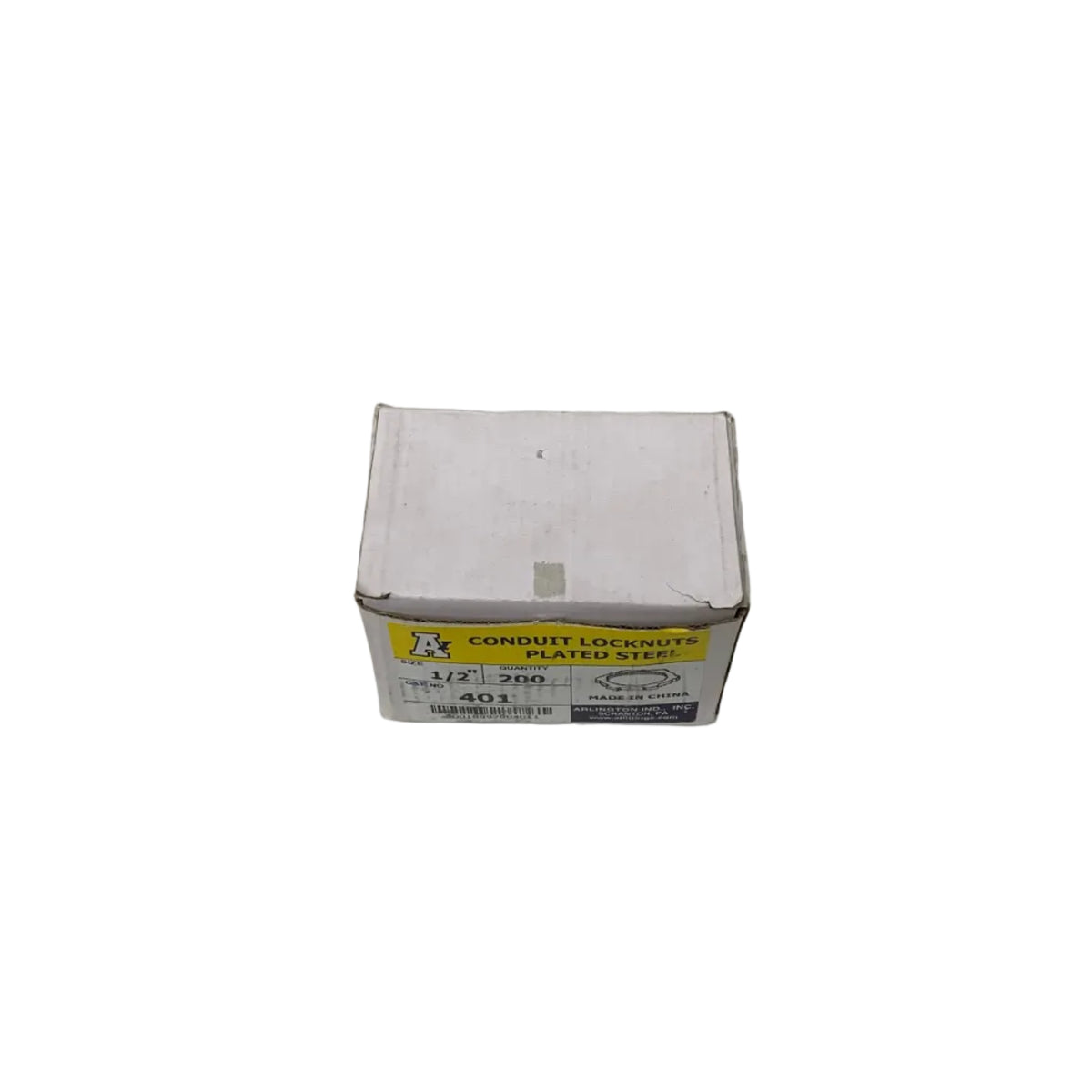 Arlington IND. 1/2" Plated Steel Conduit Locknuts - 200 Count