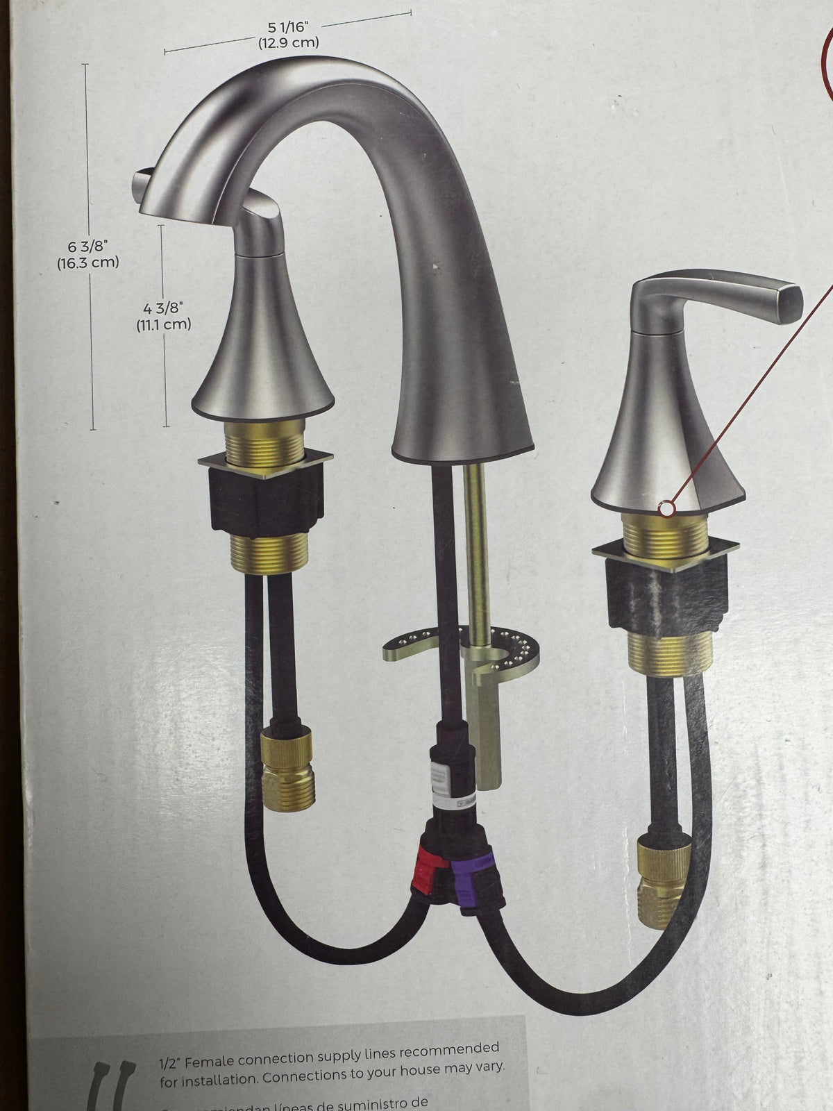 Pfister Rancho Widespread Faucet with Push & Seal Drain - Brushed Nickel (LF-049-RCHGS)