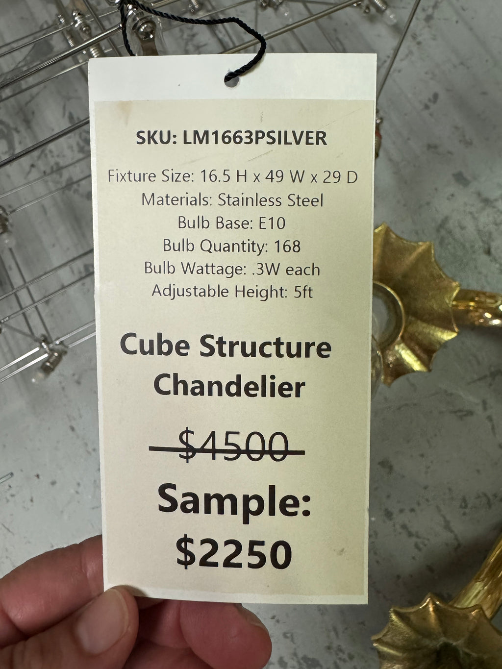 Wire Frame Light Fixture