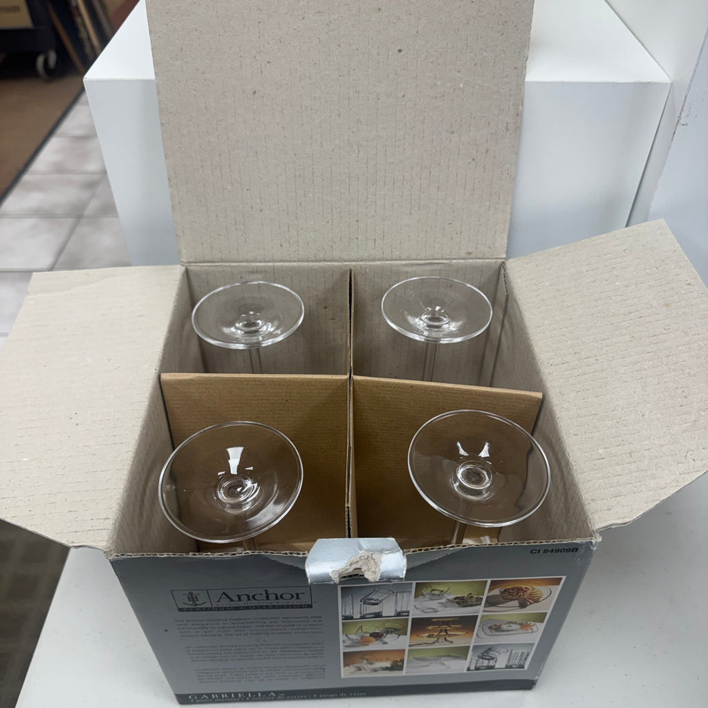 Anchor Hocking Gabriella Cocktail Glasses - Set of 4