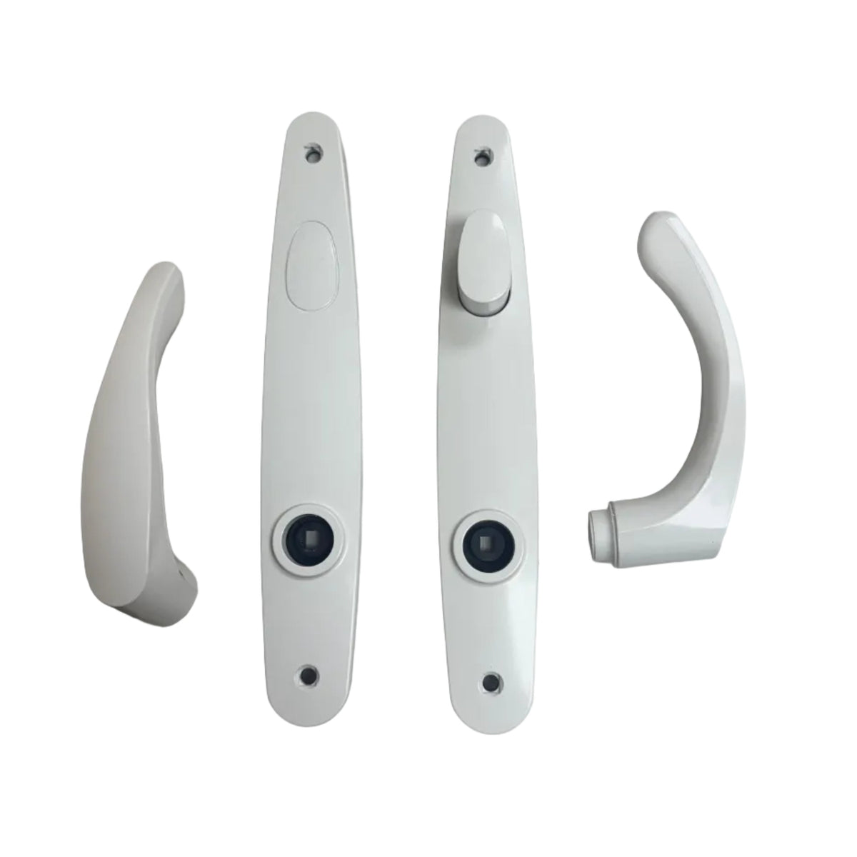 Anderson Tribeca Style Hinged Door Hardware Set - White