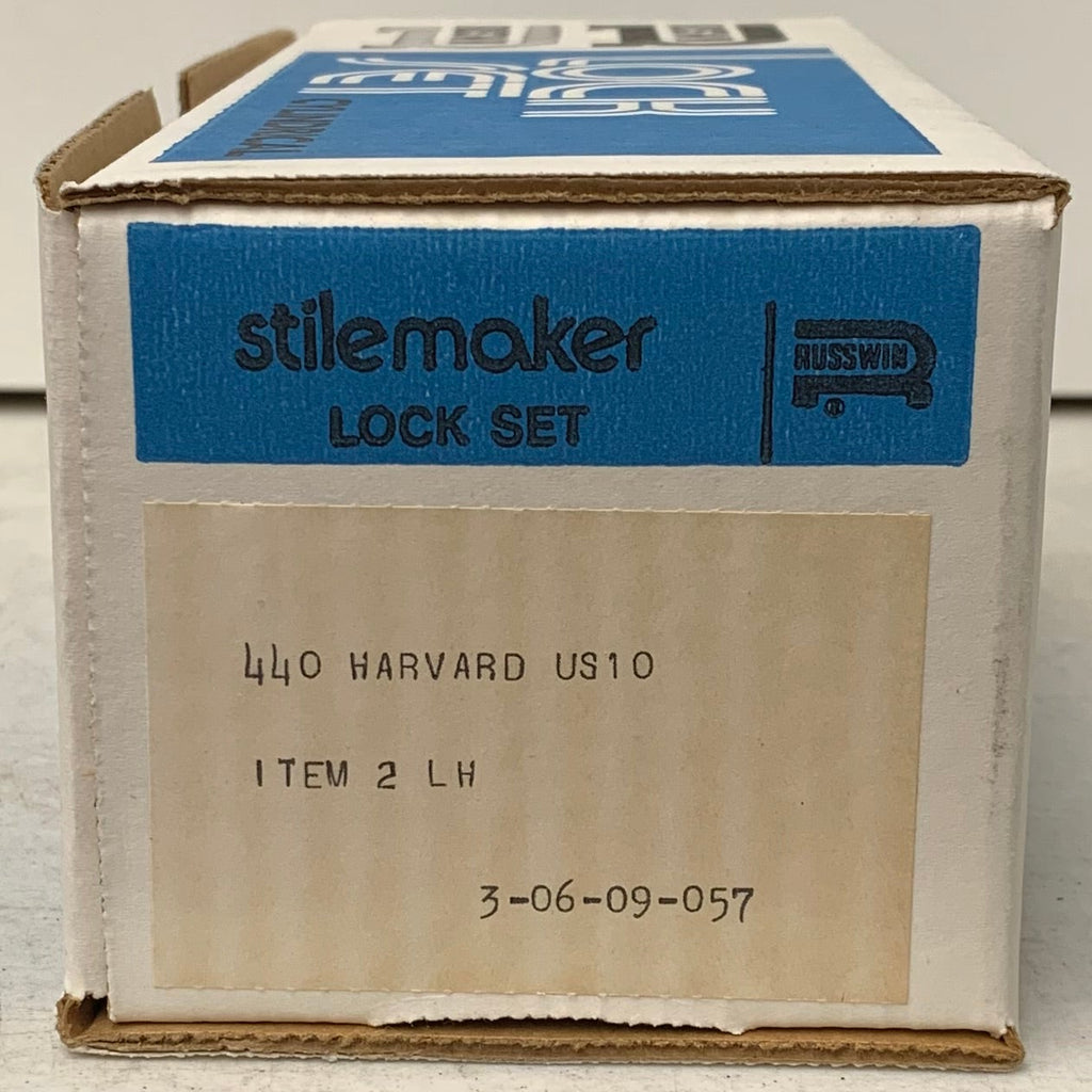 Russwin Stilemaker Lock Set 440 Harvard Left-Hand - Satin Bronze