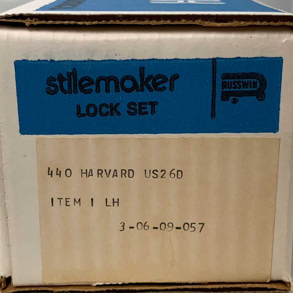Russwin Stilemaker Lock Set 440 Harvard Left-Hand - Satin Chrome