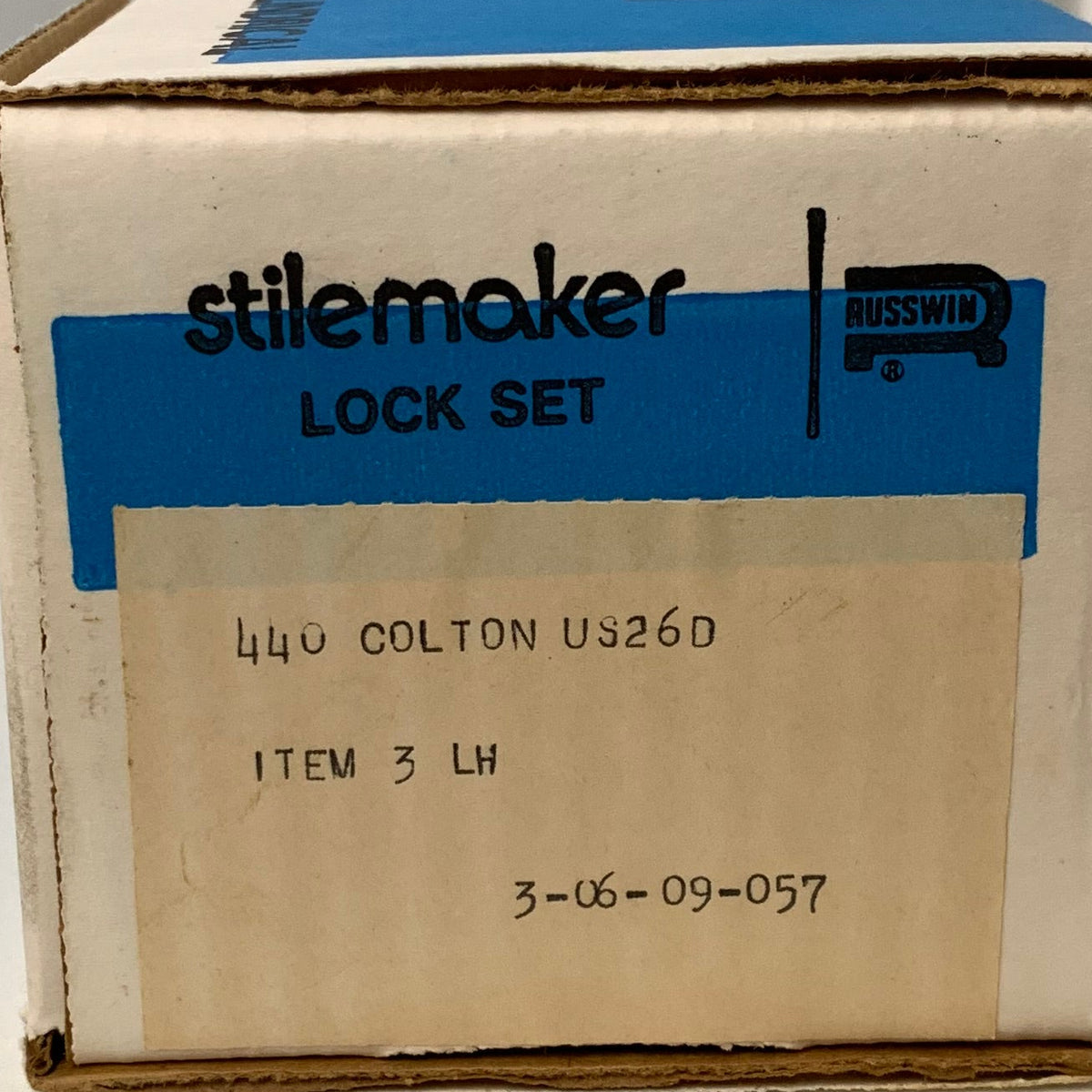 Russwin Stilemaker Lock Set 440 Colton Left-Hand - Satin Chrome