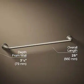 Kohler Desette™ 24" Towel Bar in Brushed Nickel (K-R29187-BN)