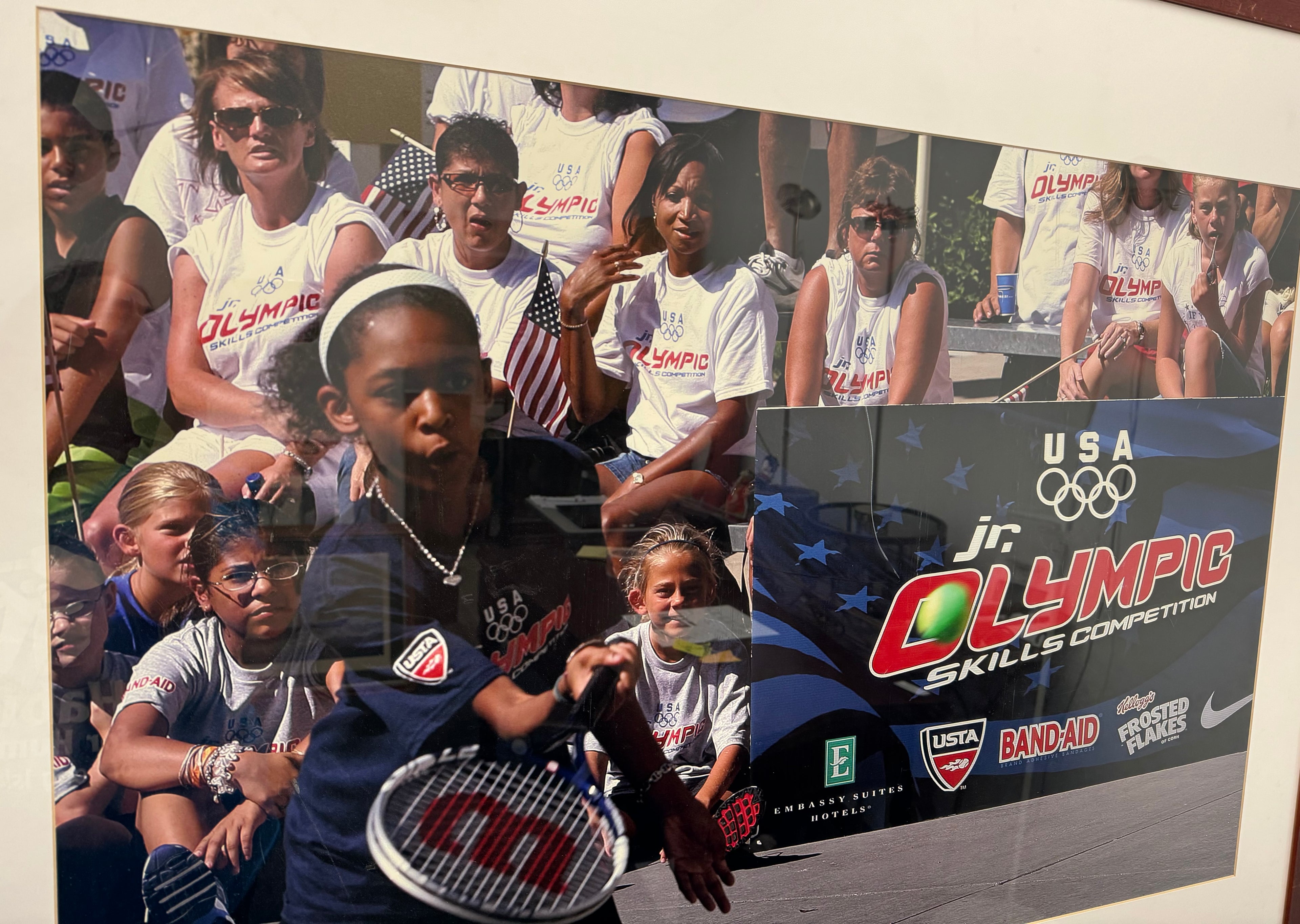 Large Framed and Matted Photo of the Jr. Olympic Skills Competition