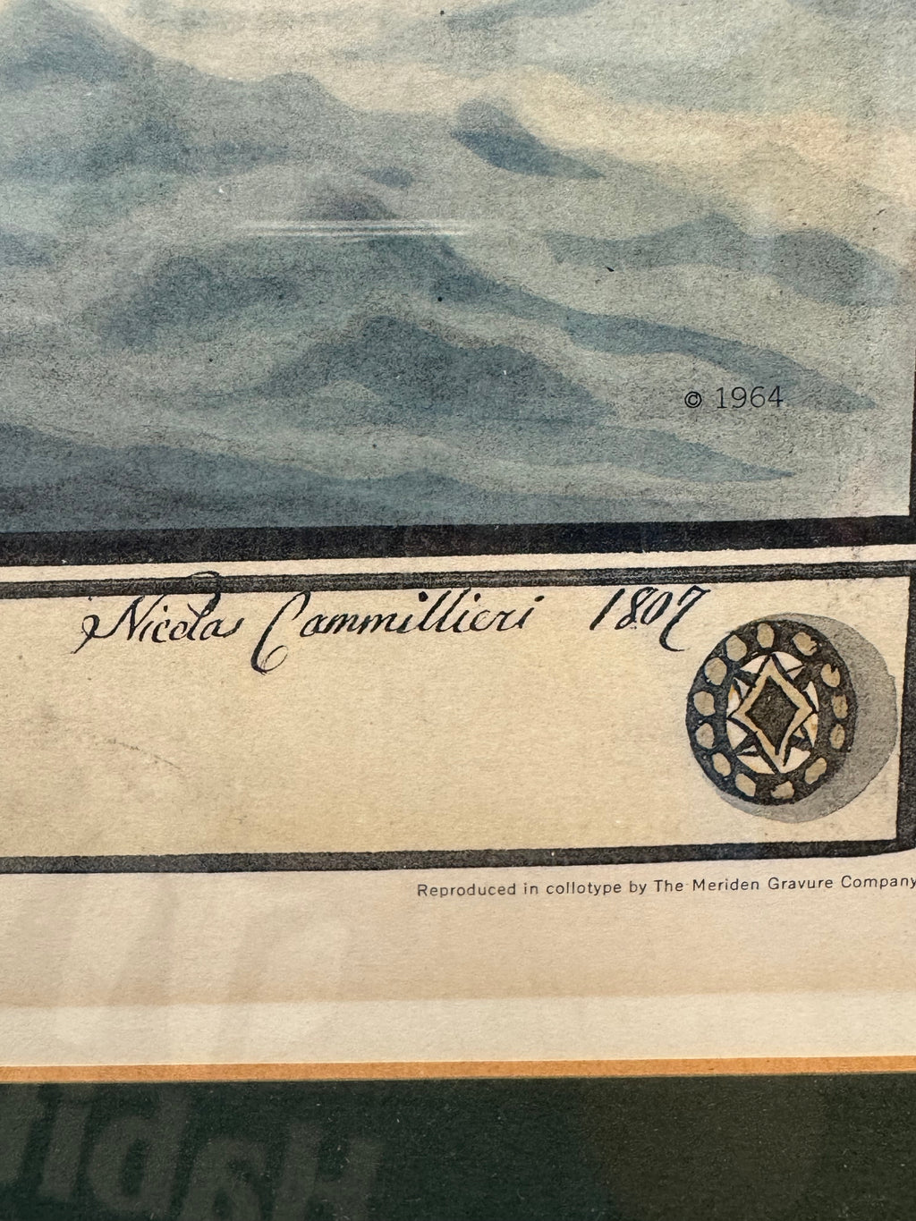 Framed and Matted Print "Juliana of Gloucester" Cap. Abraham Williams