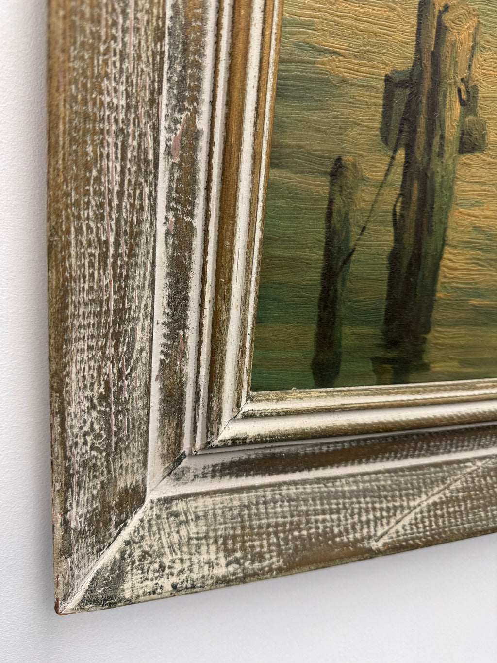 Framed Reproduction of " In Gloucester Harbor" by John C. Hare