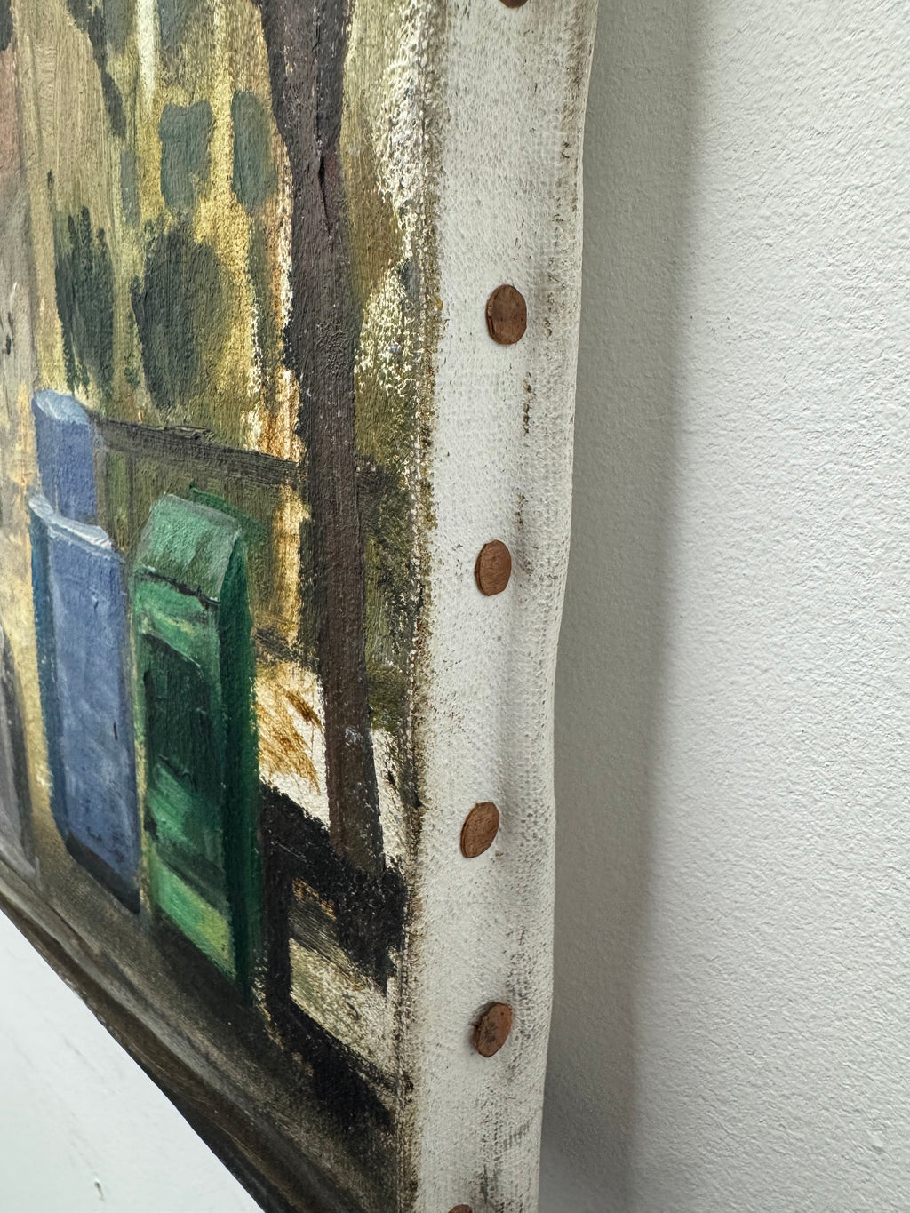 Oil Painting on canvas of a NYC street scene by artist Vazziano