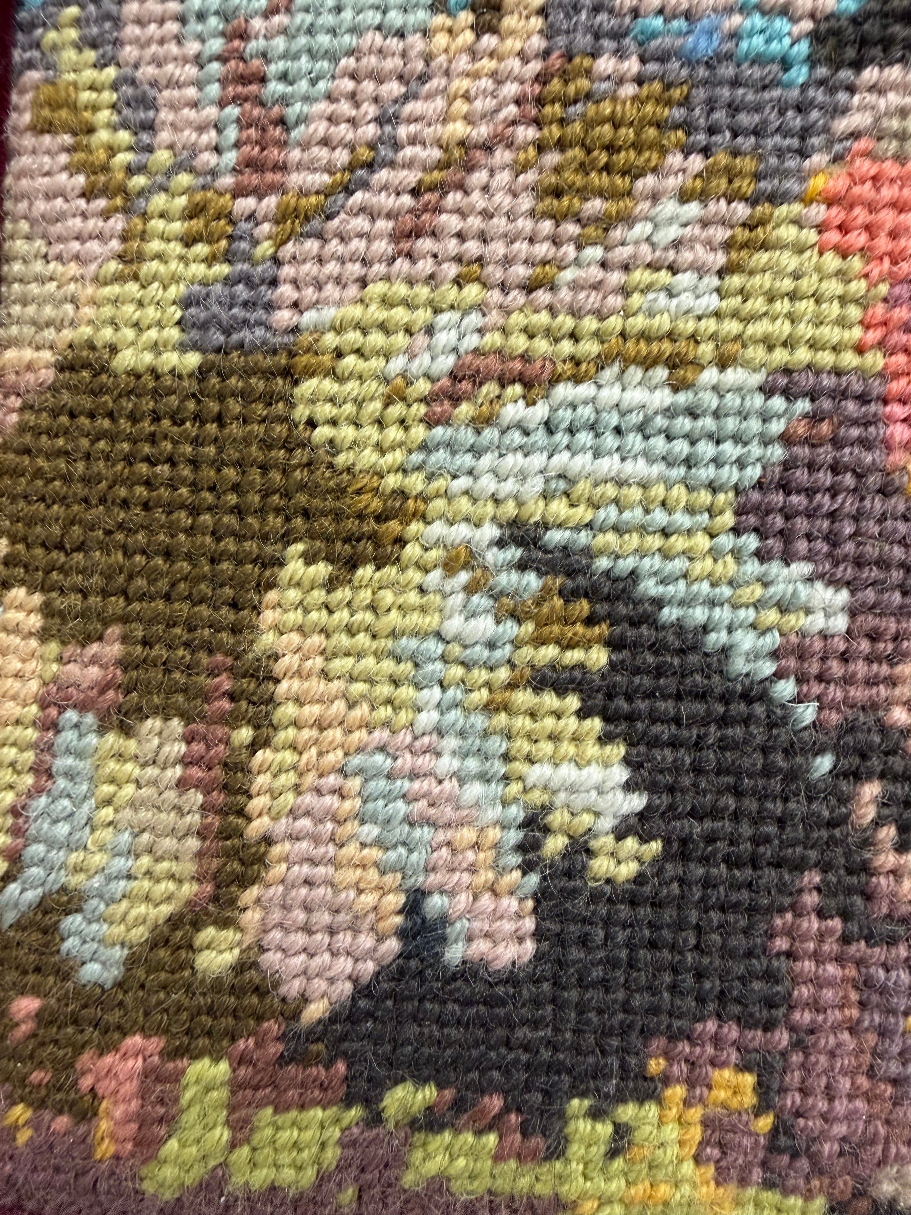 Framed Vintage Needlepoint Tapestry