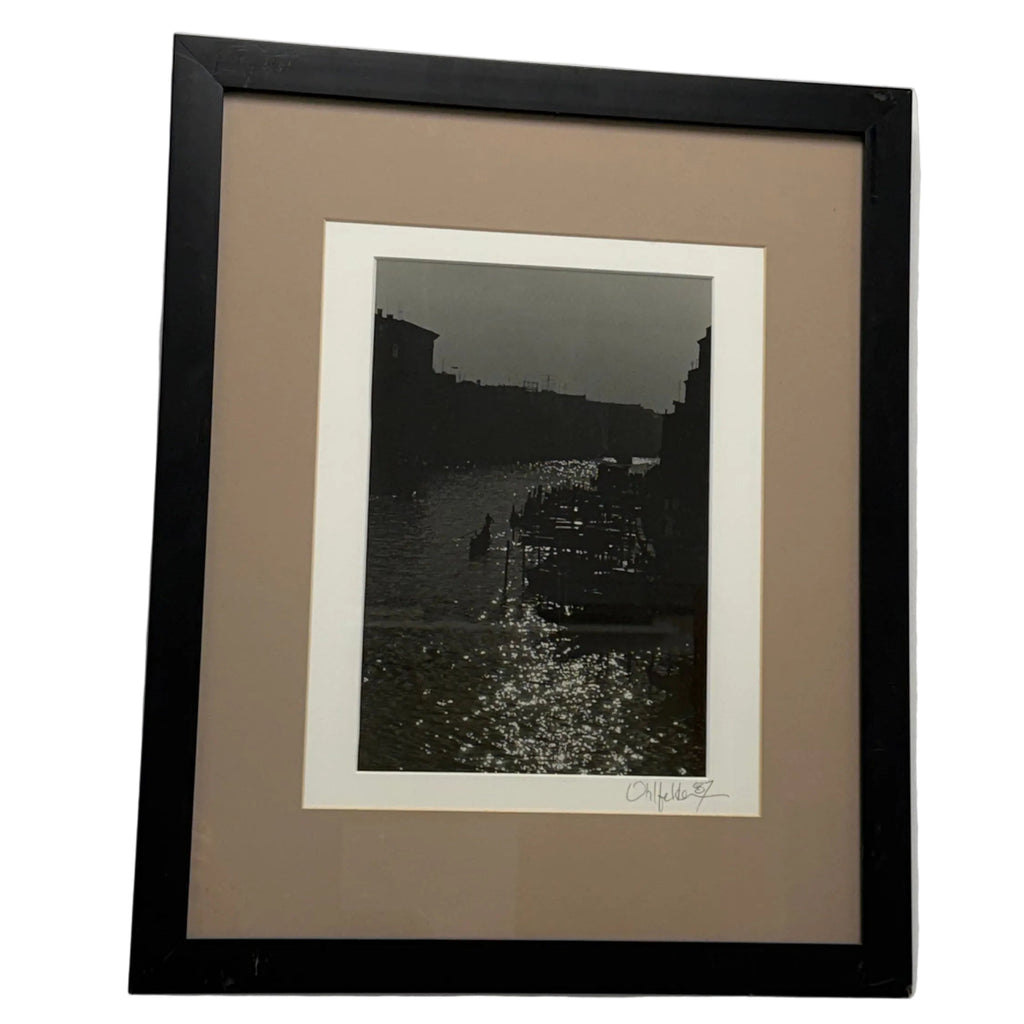 Framed Photograph of Canal Grande, Venice by Eric Uhlfelder, Signed