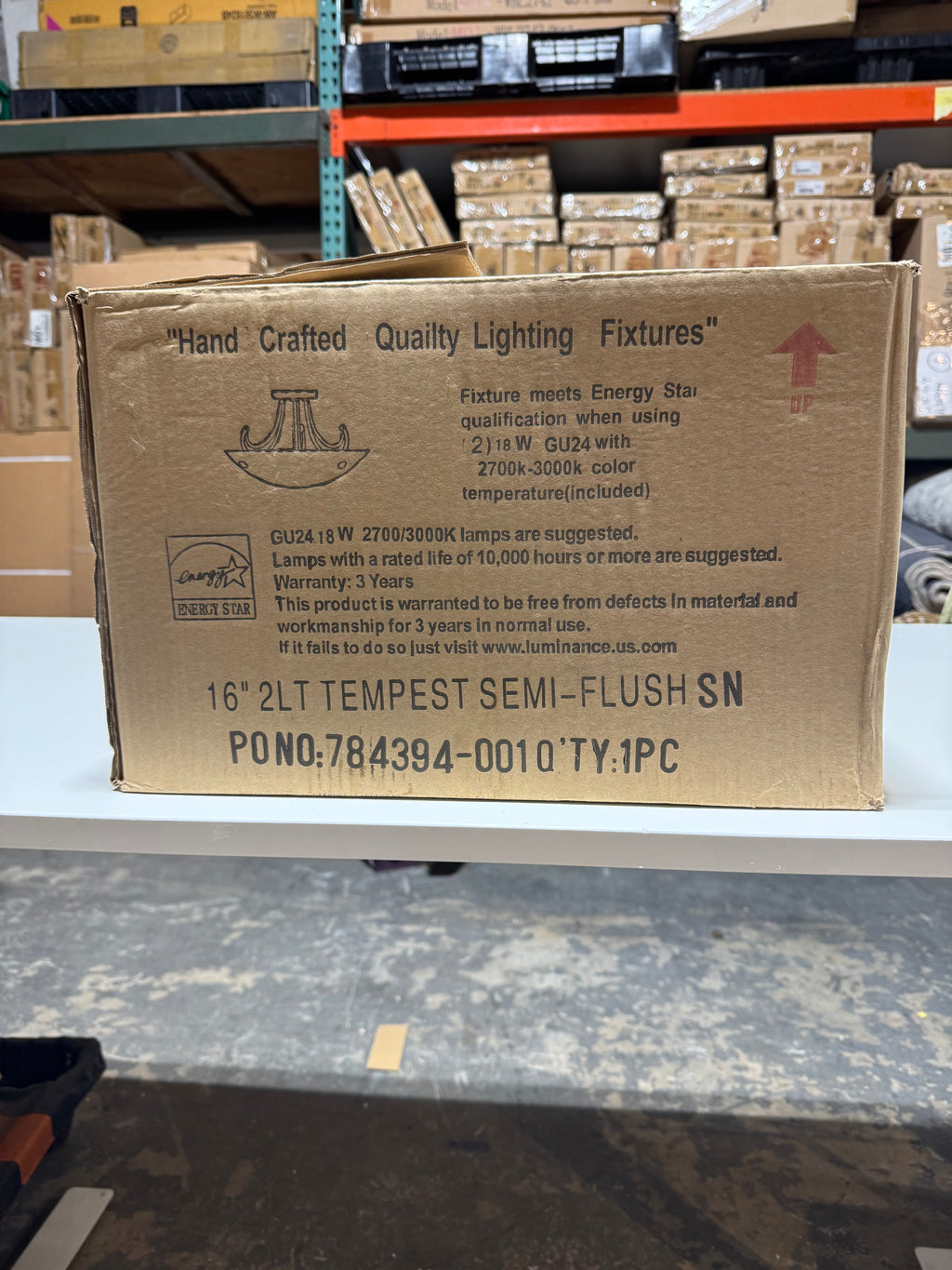 Tempest Semi-Flush Light Fixture by Sun Set