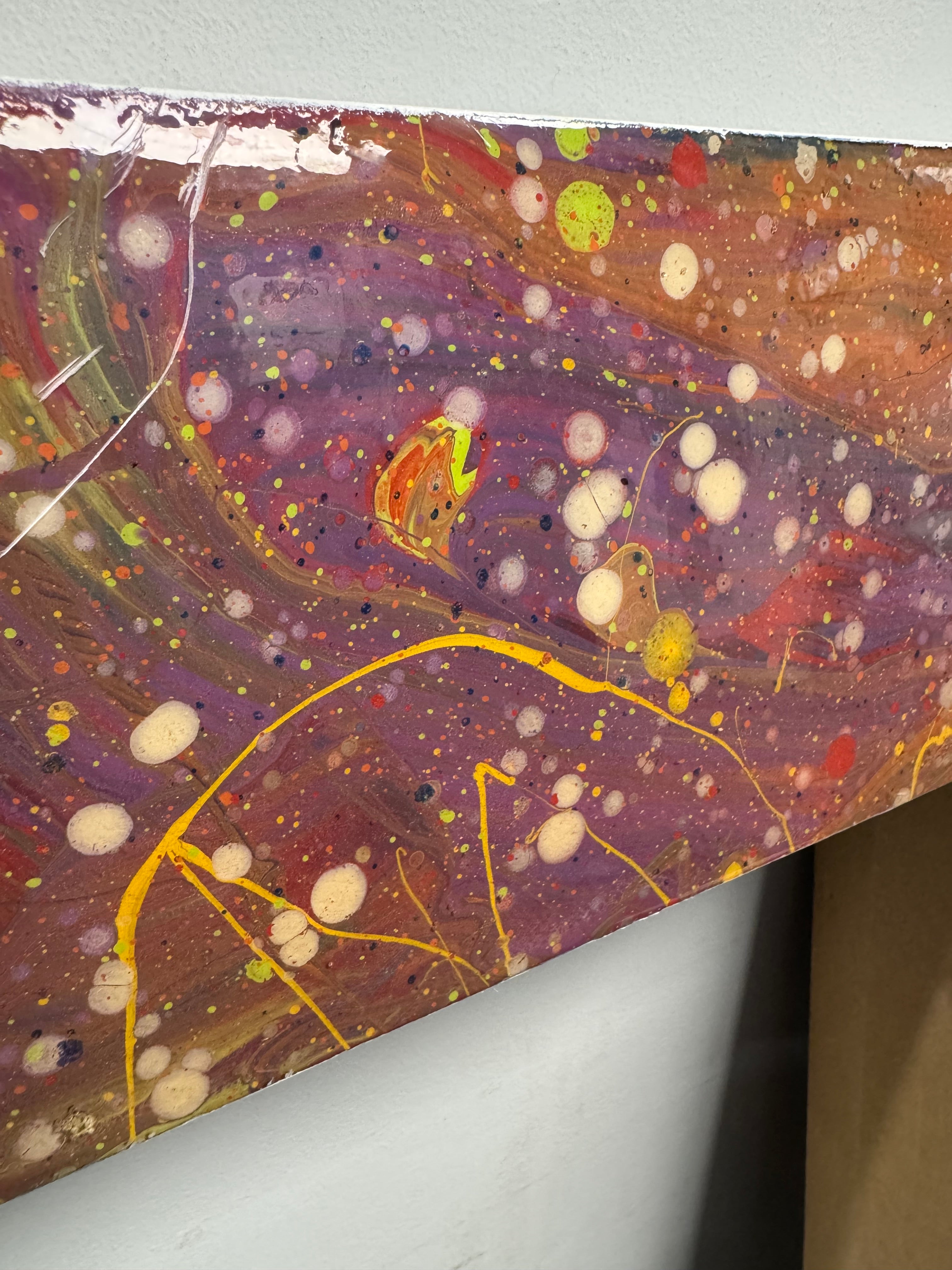 "Narrow 2 Small" Abstract Signed Painting by Daniel Hanifan