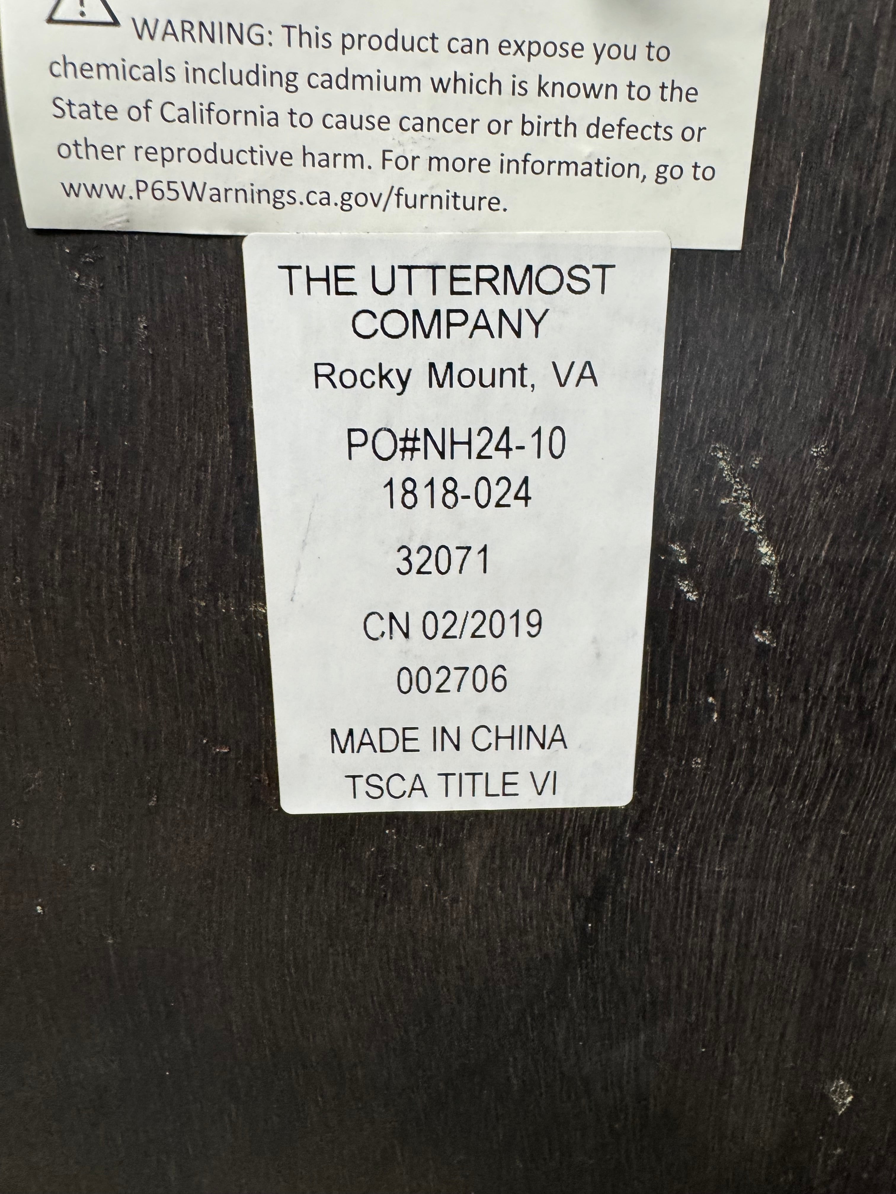 Large Frameless "Serenity" by Uttermost, from the Grace Feyock Collection