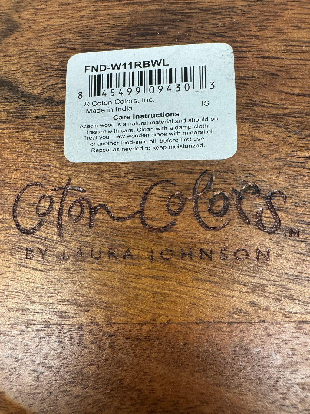 Coton Colors - Fundamental Wood 11 in. Ruffle Bowl by Laura Johnson