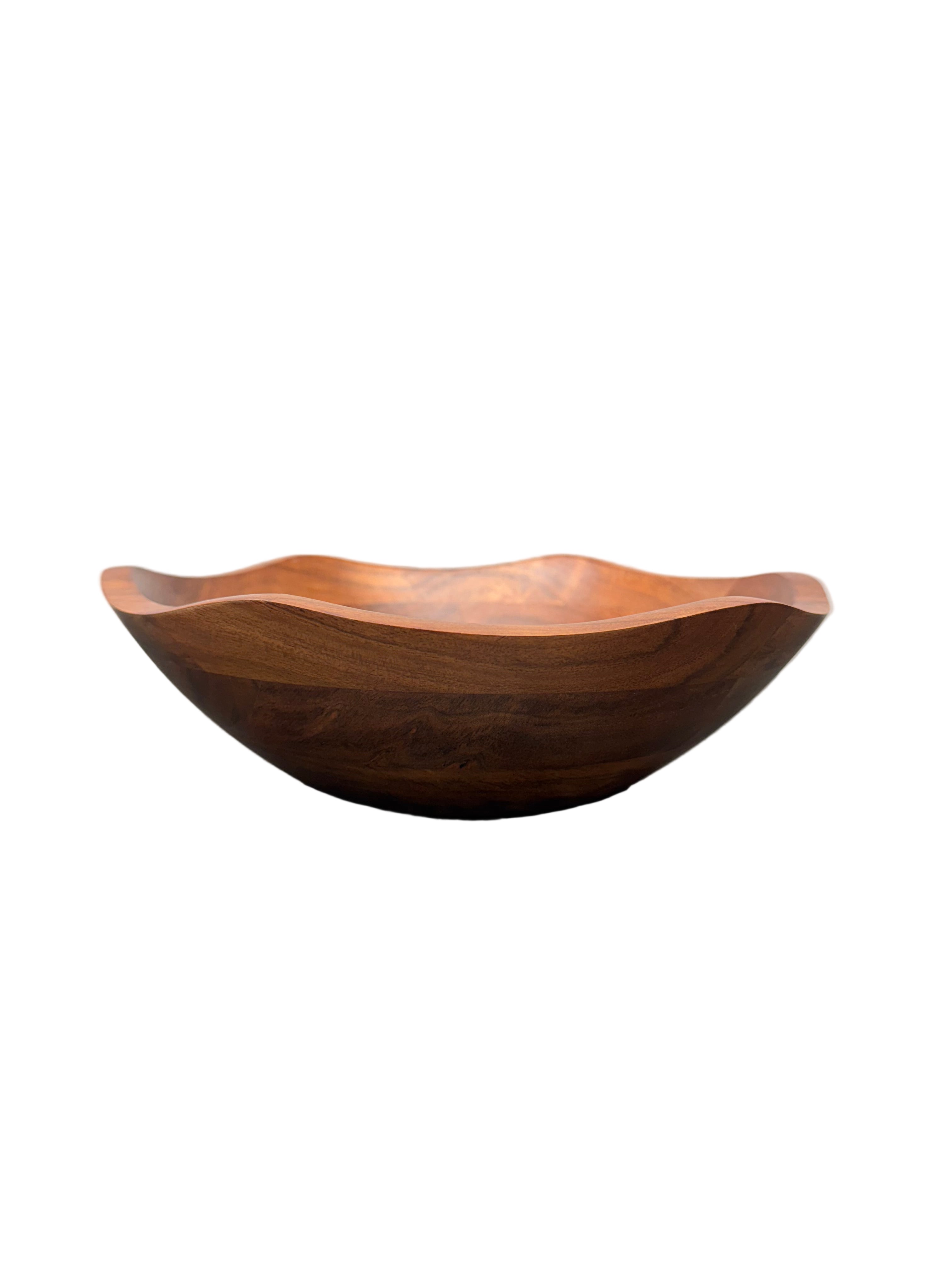Coton Colors - Fundamental Wood 11 in. Ruffle Bowl by Laura Johnson
