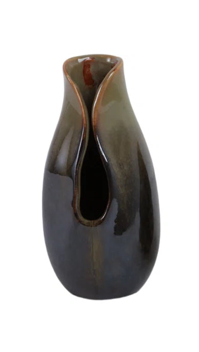 8" Green Khimani Ceramic Vase