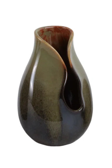 7" Green Khimani Ceramic Vase