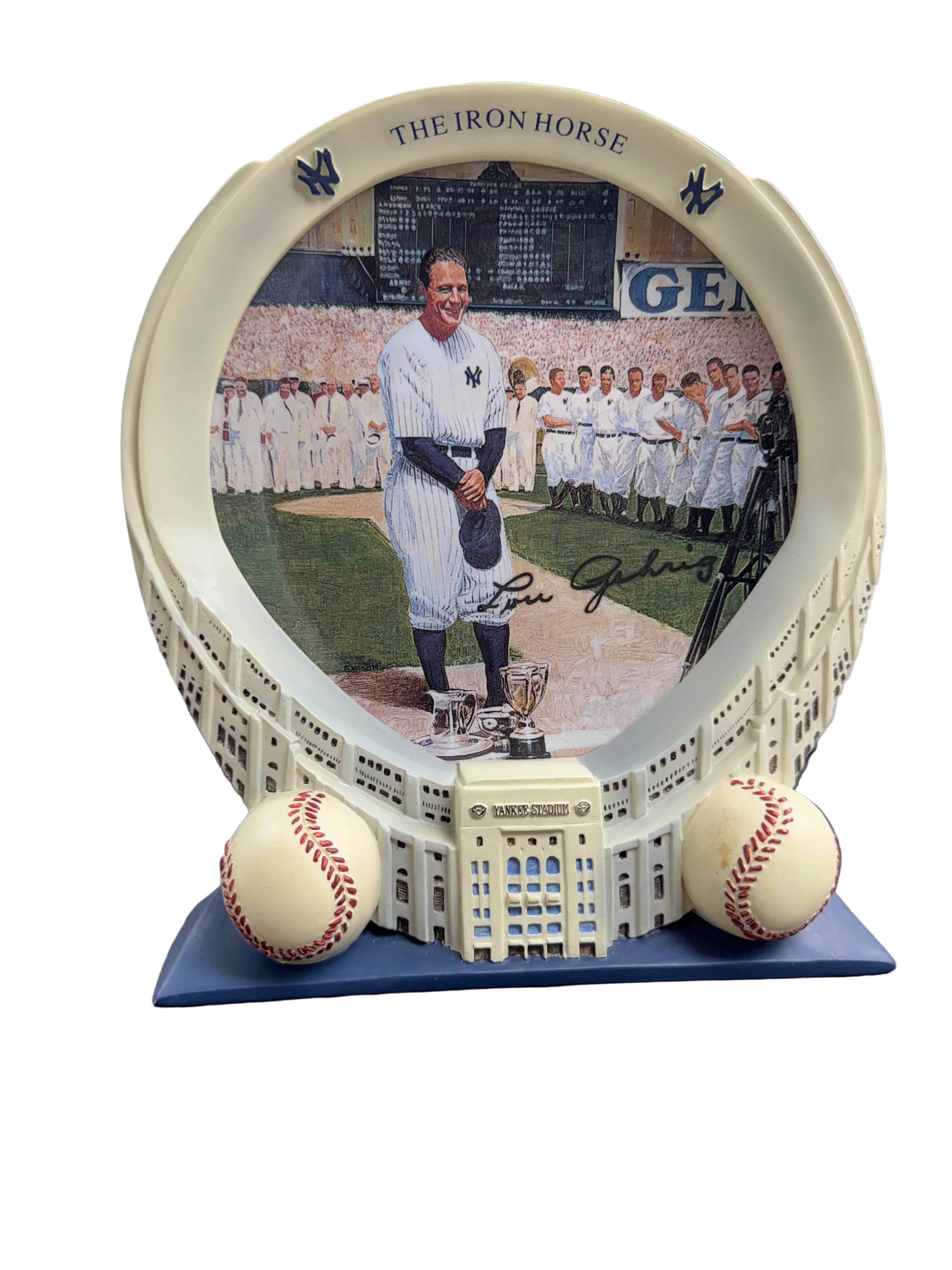The Bradford Exchange Limited Edition "Lou Gehrig" Collector Plate - Yankee Stadium: 75th Anniversary Collection